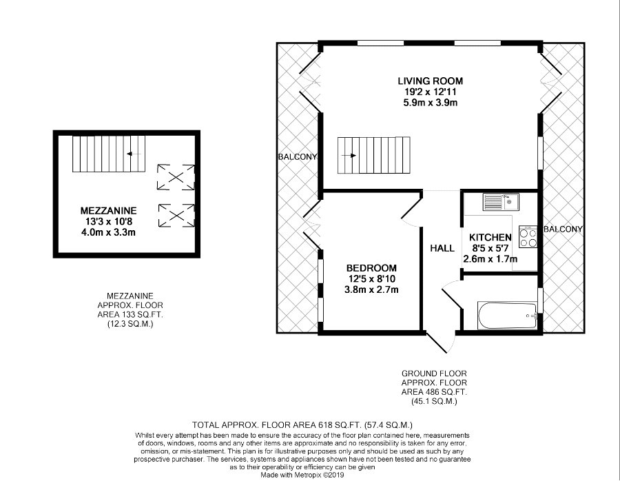 1 Bedrooms Flat for sale in Bourneside Road, Addlestone, Surrey KT15