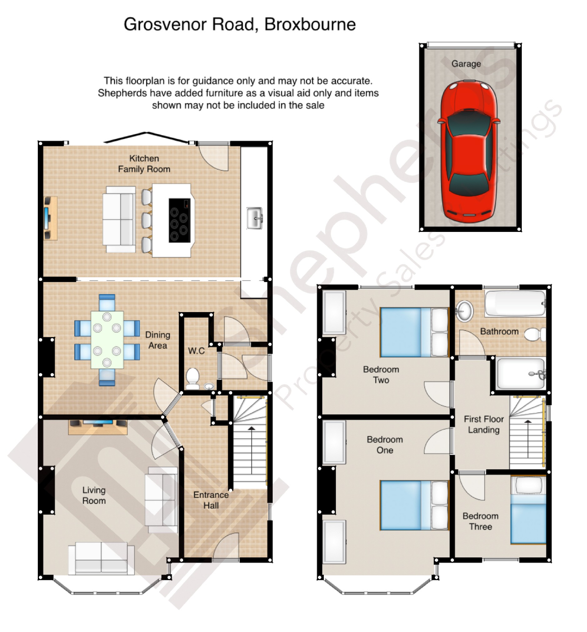 3 Bedrooms Semi-detached house for sale in Grosvenor Road, Broxbourne, Hertfordshire EN10