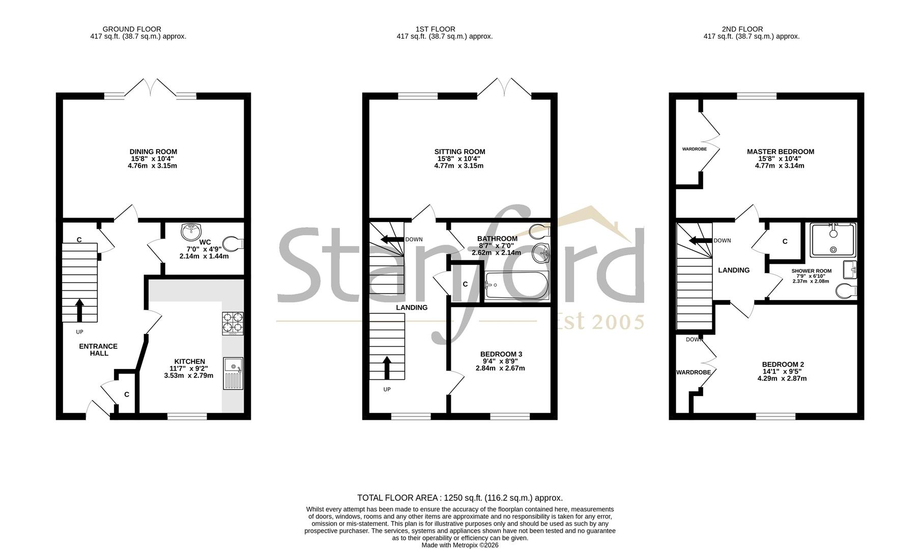 80, Whiteley Way, Southampton floorplan