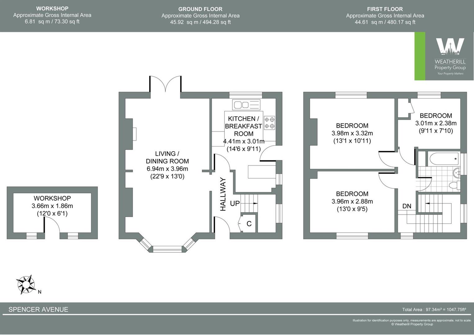 Spencer Avenue, Hove floorplan