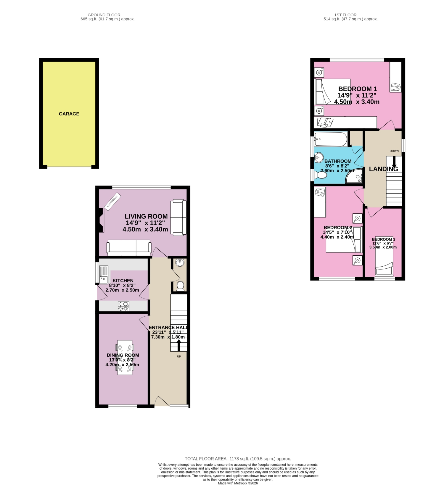 22, Fisher Street Hednesford, Cannock floorplan