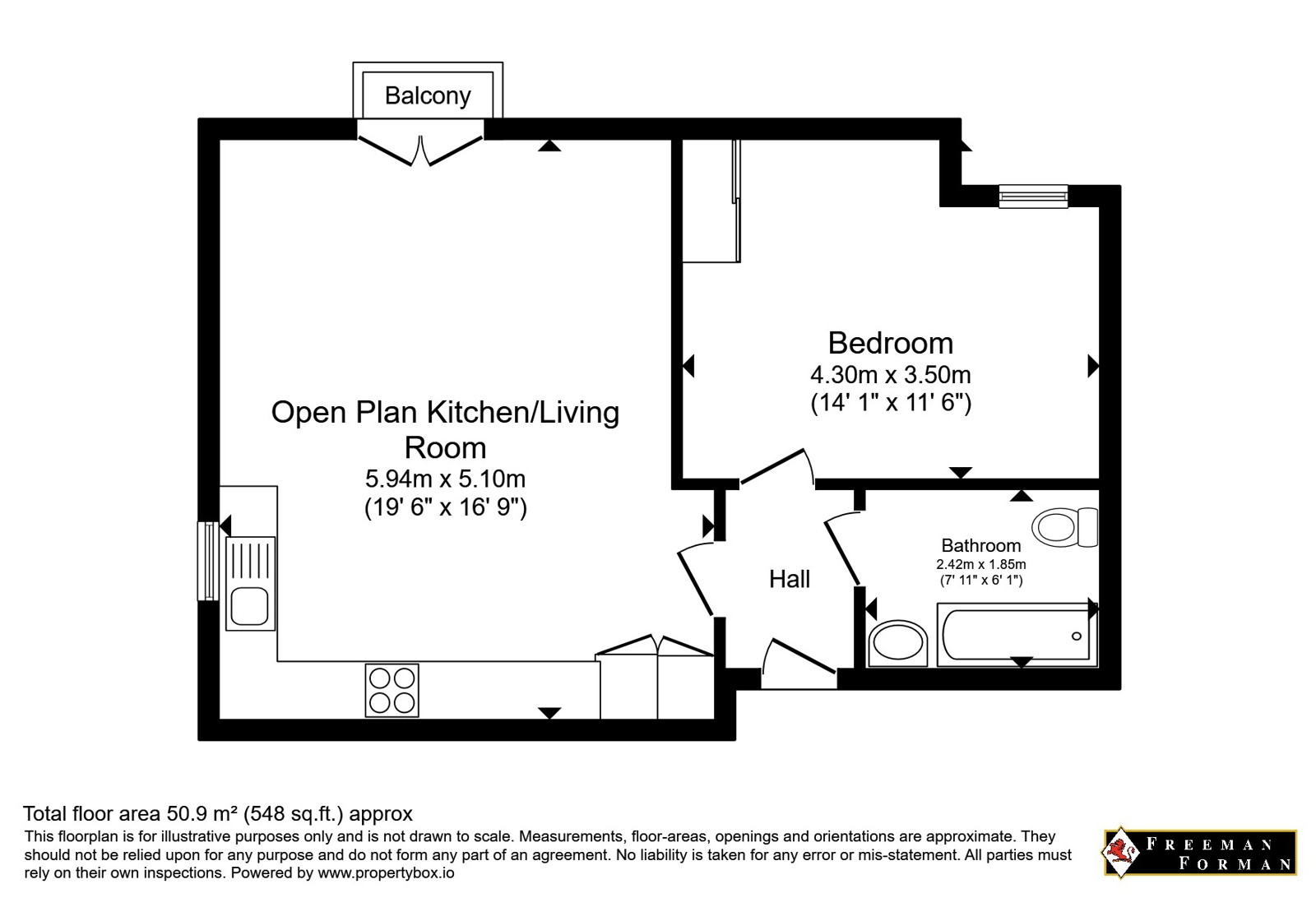 Flat 27, Waterway House,, Medway Wharf Road, Kent floorplan