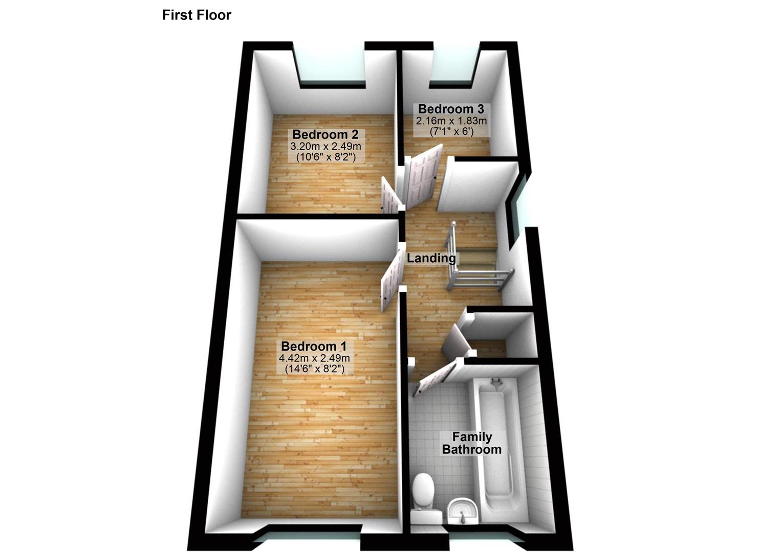 32, Enderby Road, Icknield Catchment, Luton floorplan