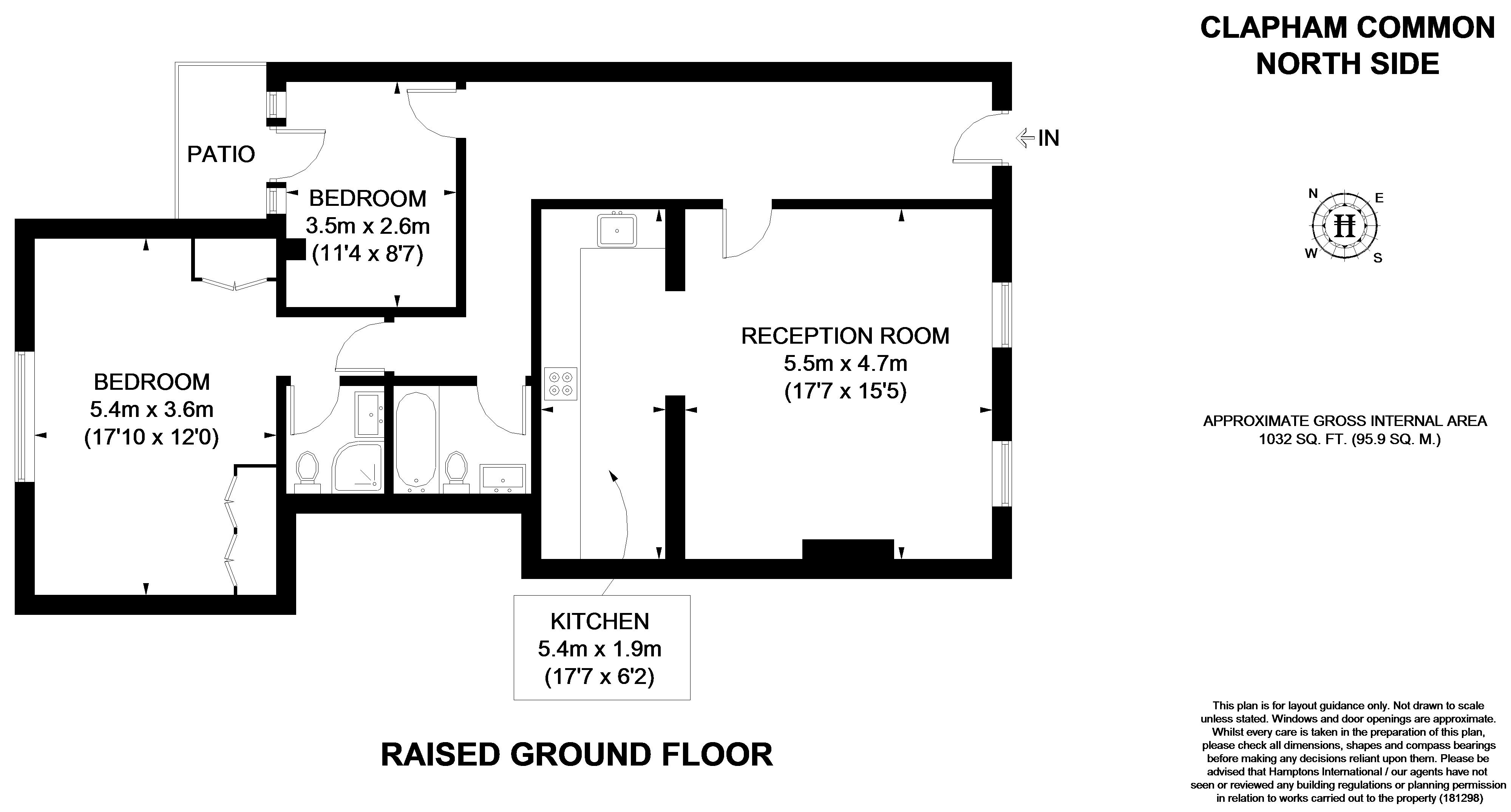 2 Bedrooms Flat to rent in Clapham Common North Side, London SW4