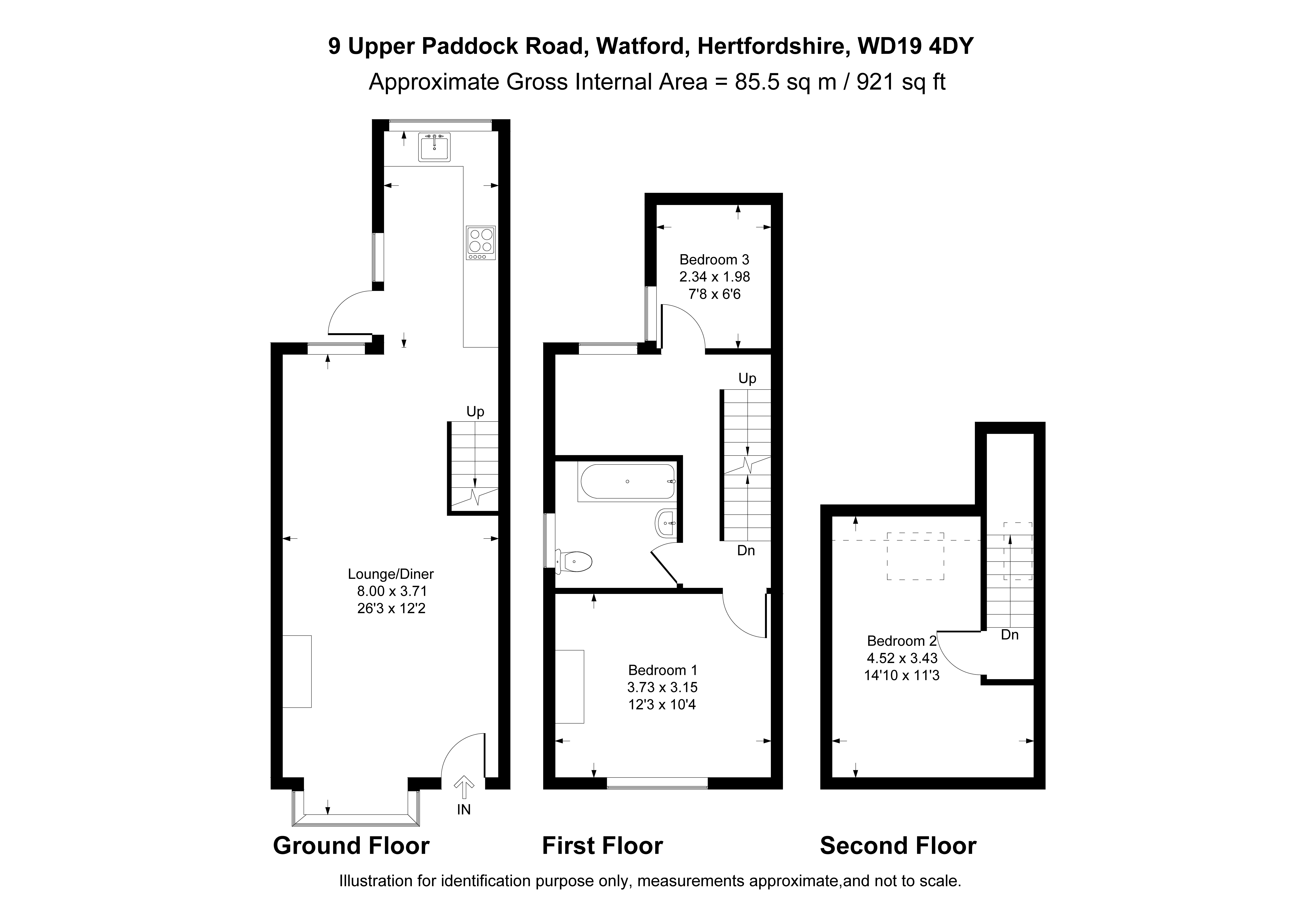 9, Upper Paddock Road, Hertfordshire floorplan