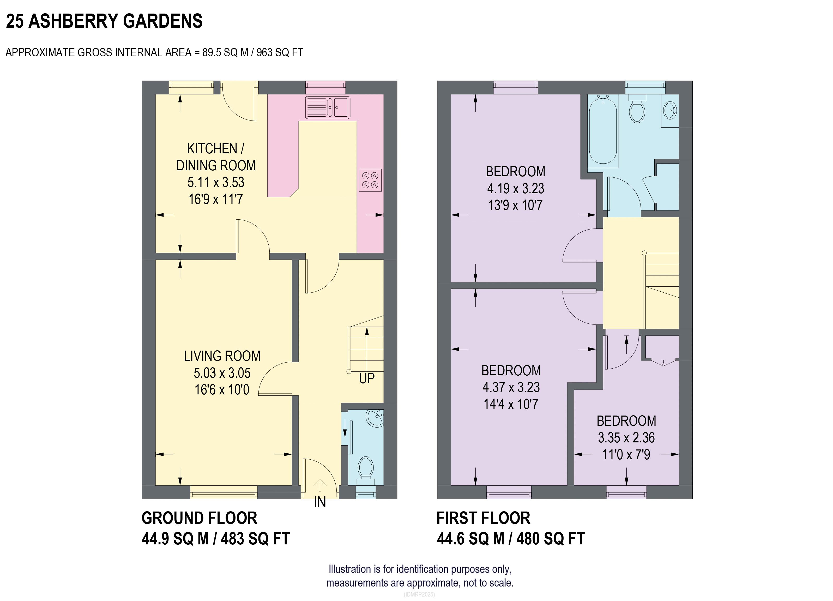 25, Ashberry Gardens, Sheffield floorplan