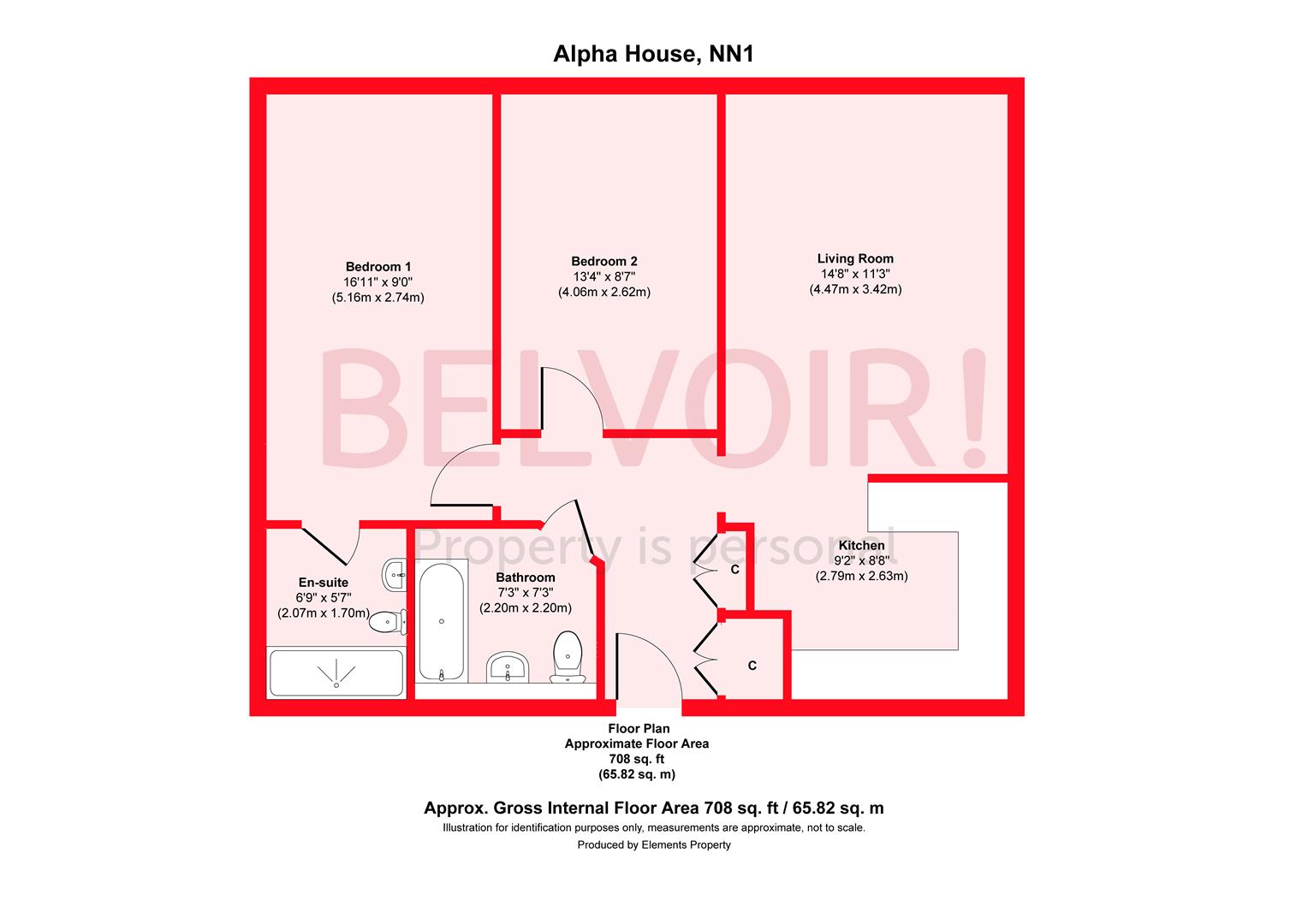 502 Alpha House, Broad Street, Northampton floorplan