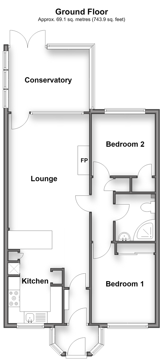 Greenacre Drive Walmer, Deal floorplan