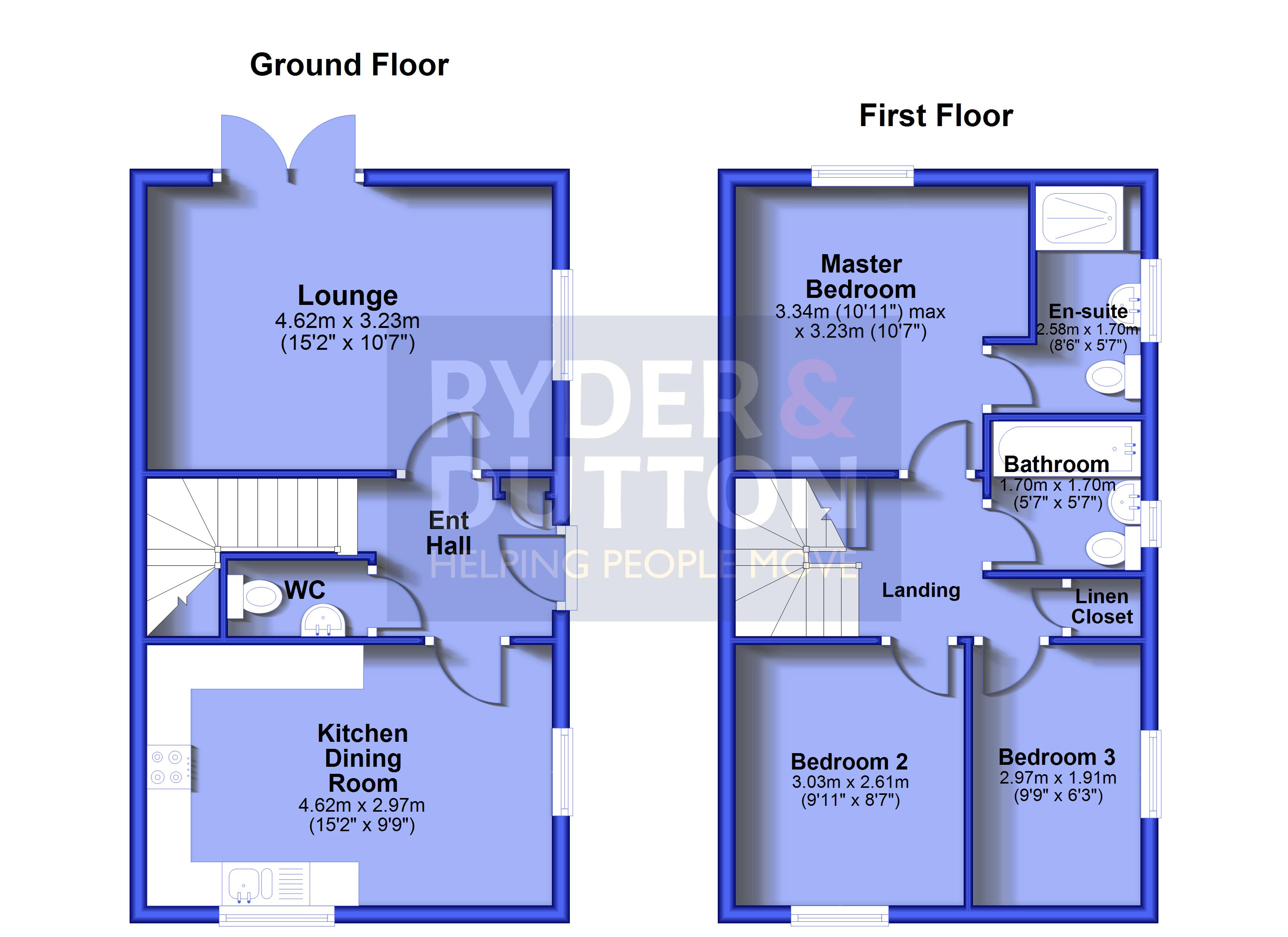 17, Seymour Close, Rossendale floorplan