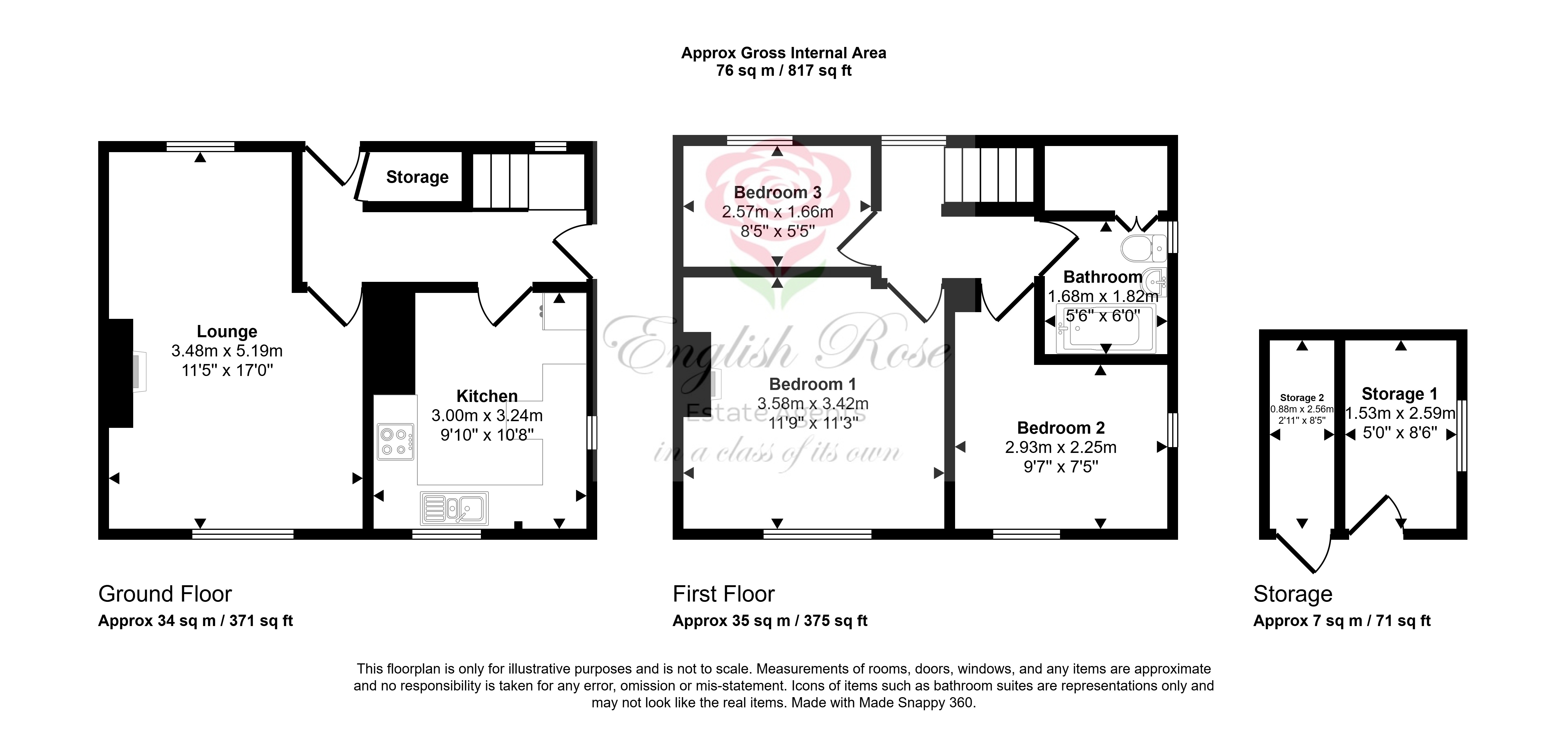 15, Lansbury Avenue, Sutton In Ashfield floorplan