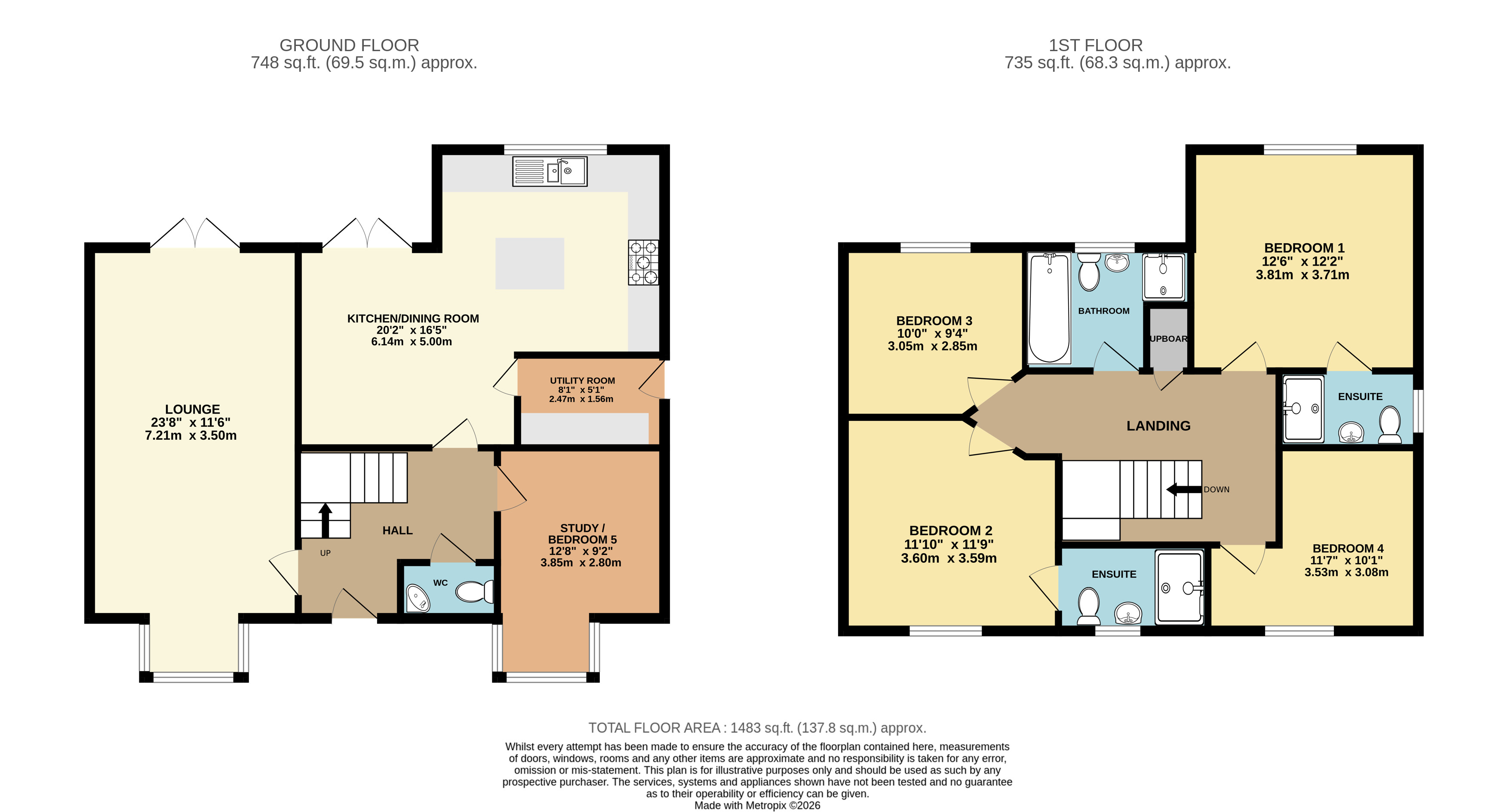5, Dove Lane, Bideford floorplan