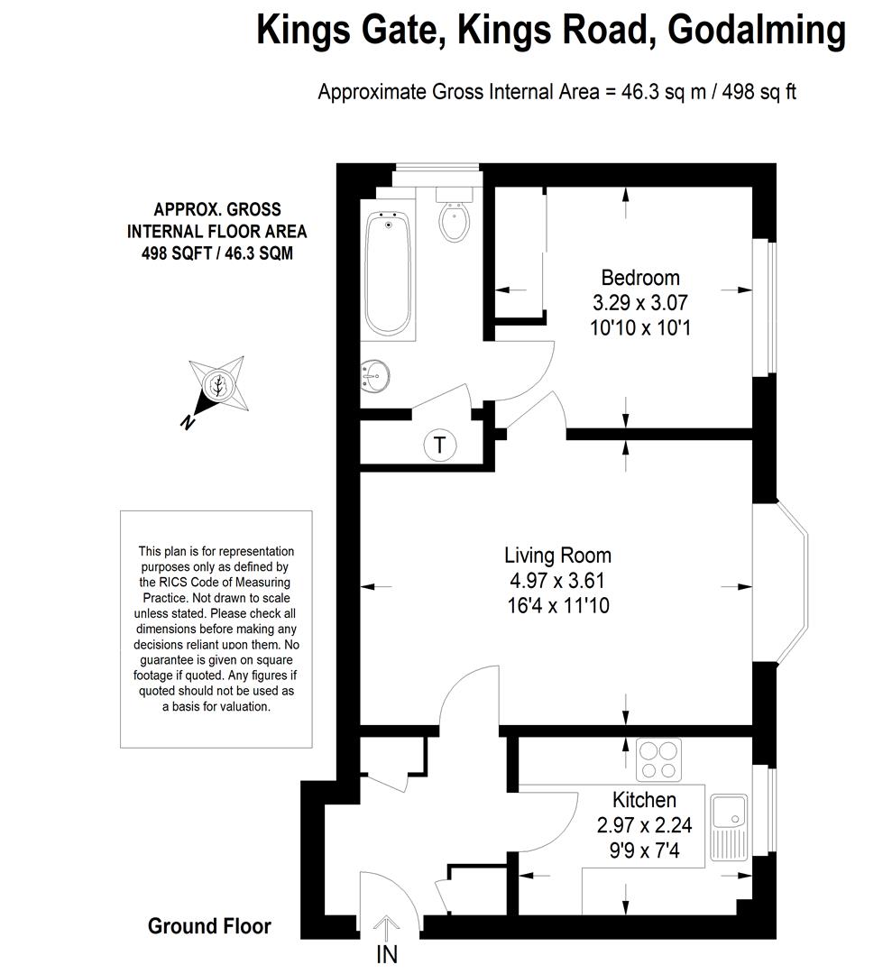 4 Kings Gate, Kings Road, Farncombe floorplan