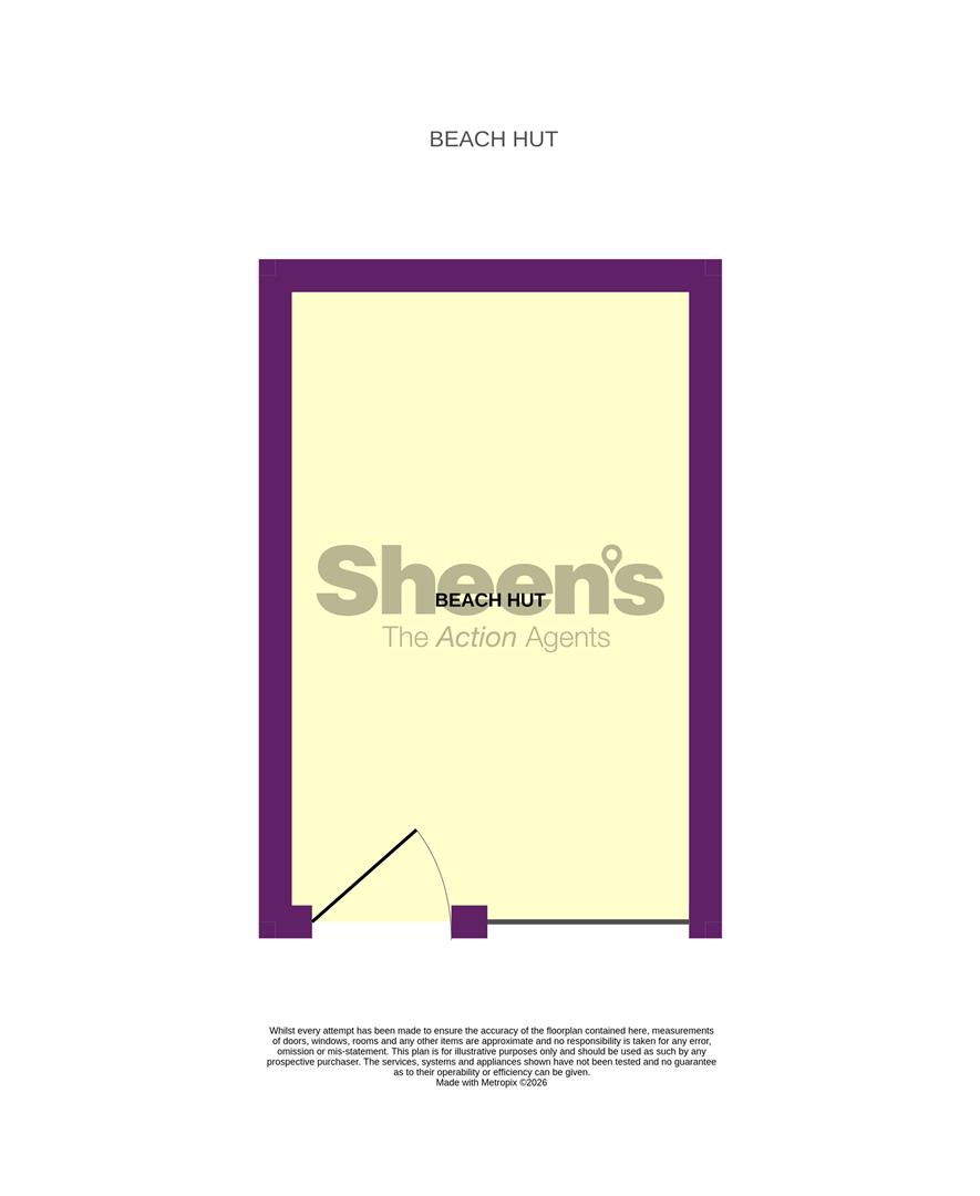 C1C, Beach Hut, Kings Parade, Holland-On-Sea floorplan