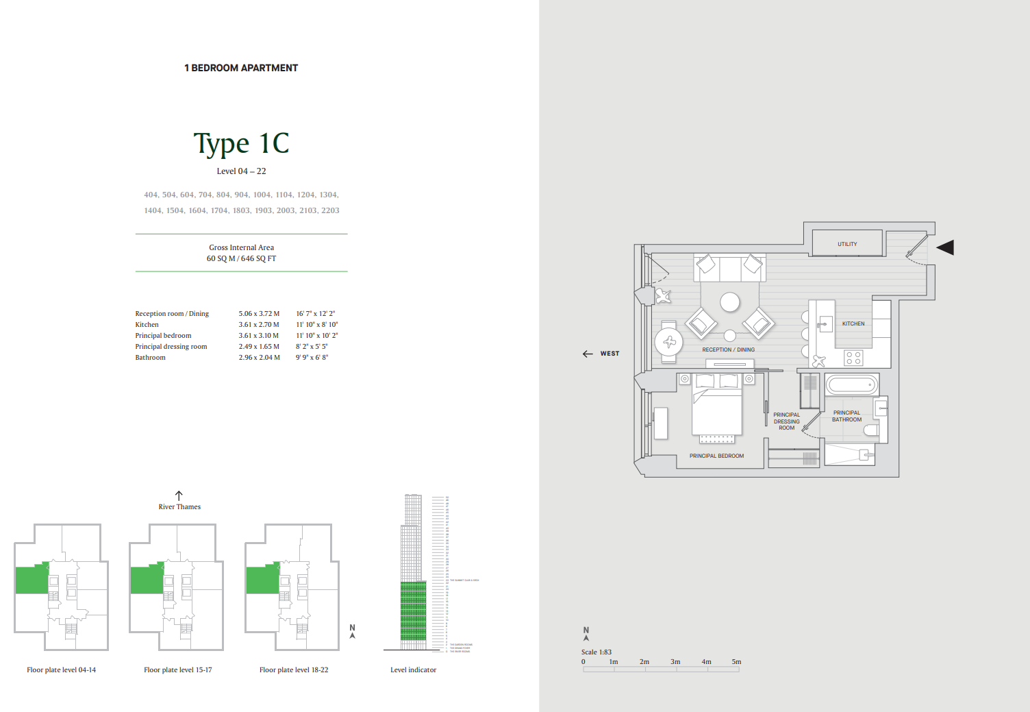 Opus at Bankside Yards, Southbank, SE1, London floorplan
