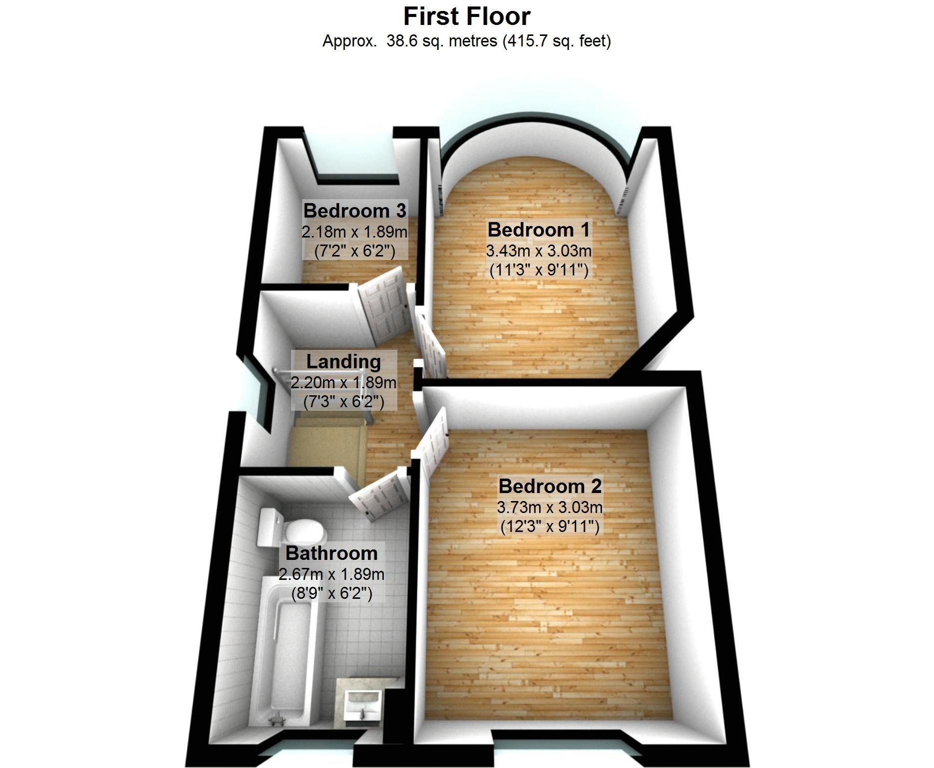 373, Cranford Lane, Harlington floorplan