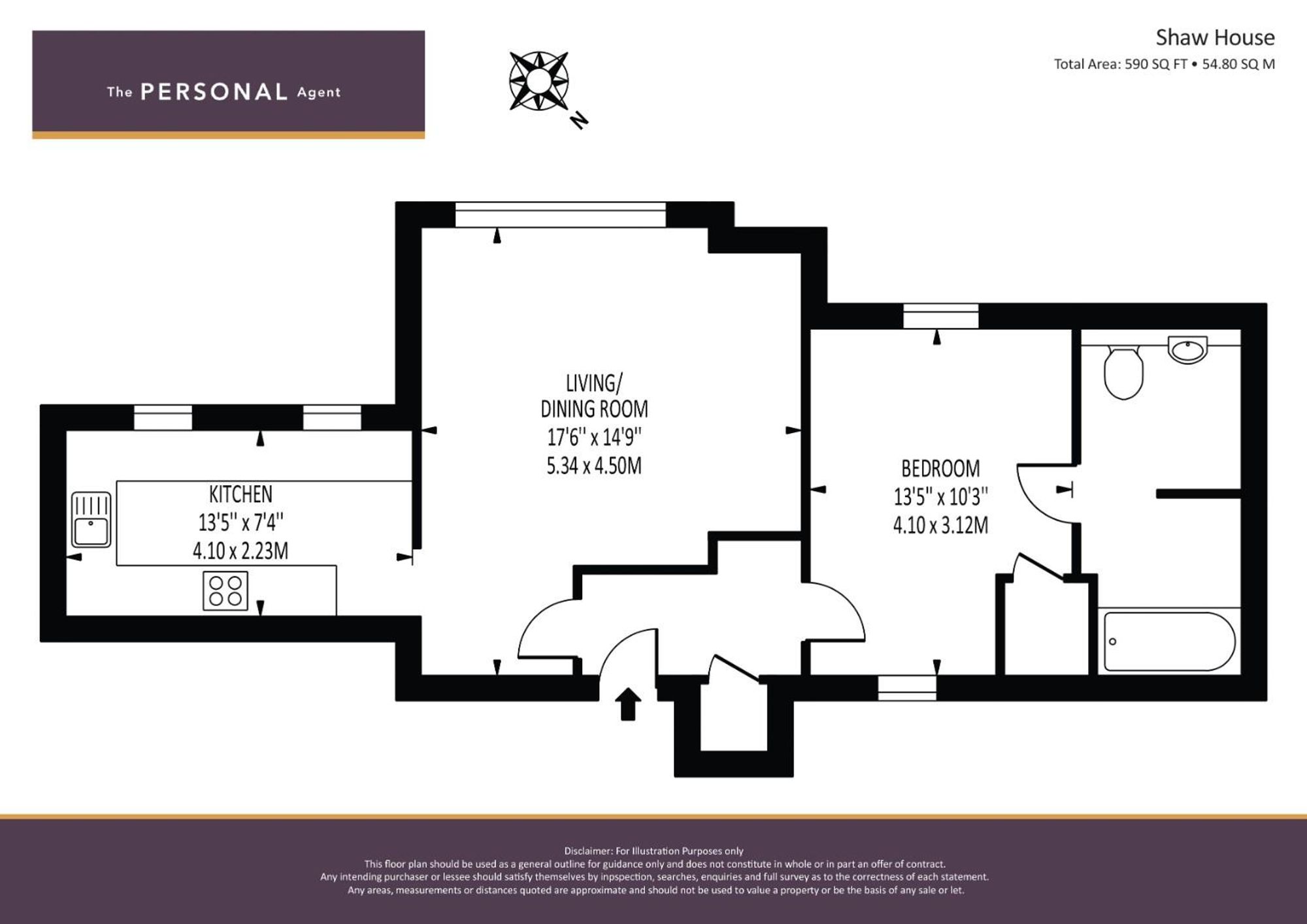 Flat 17, Shaw House Elizabeth Drive, Banstead floorplan