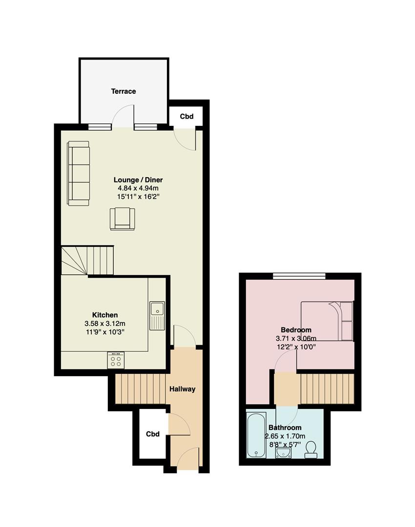 7 South Wing, The Residence, Lancaster floorplan