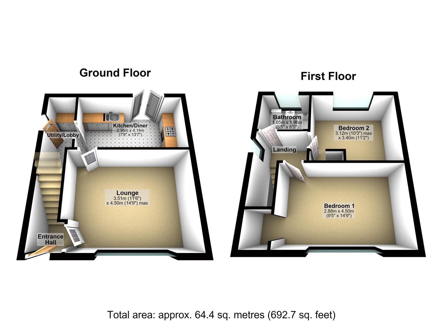 66, The Drive, Leeds floorplan