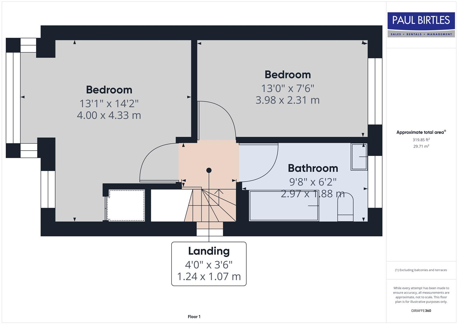1A, Trevor Road, Manchester floorplan