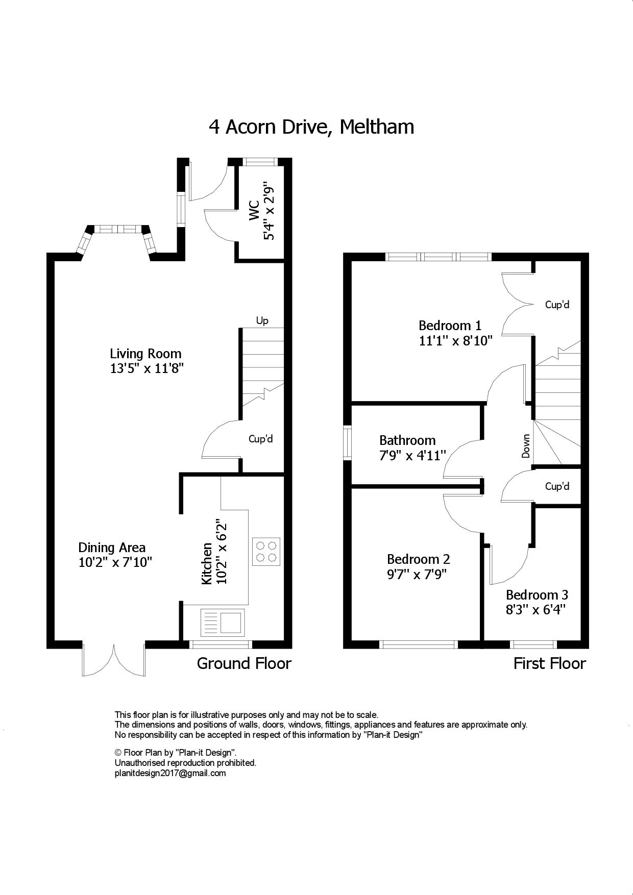 4, Acorn Drive, Holmfirth floorplan