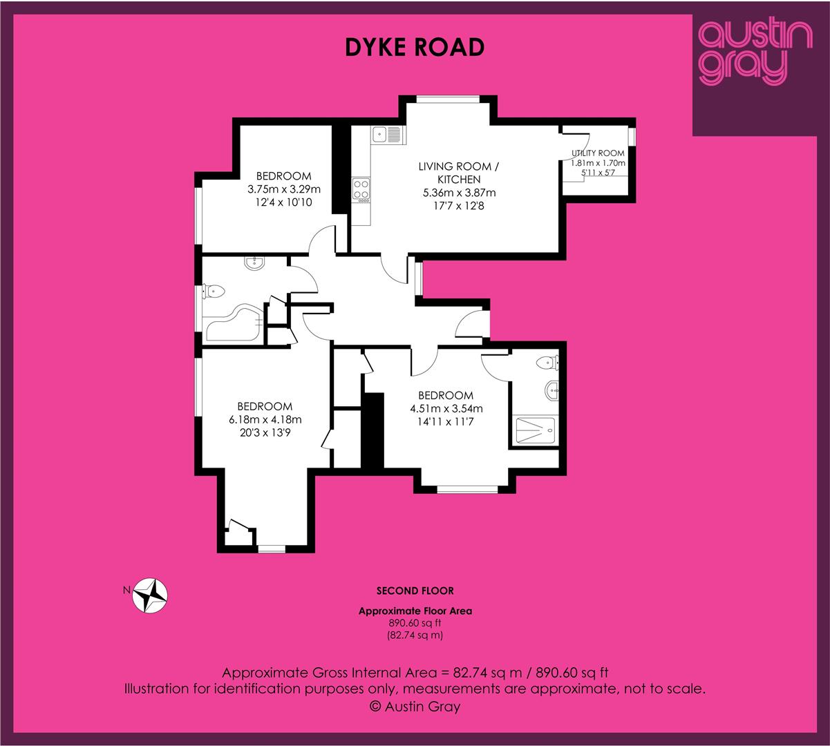 308 Dyke Road, Brighton & Hove floorplan