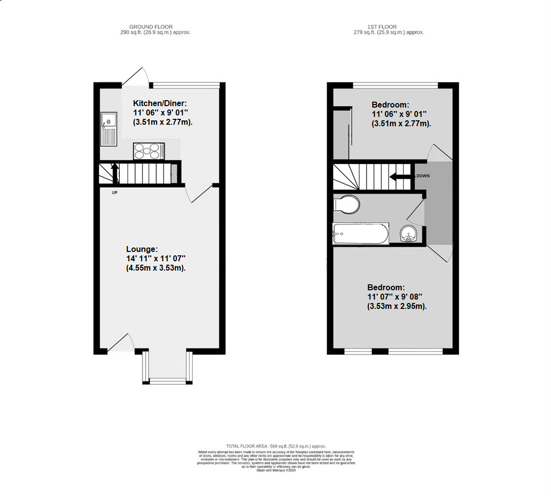 91, Doveney Close, Orpington floorplan