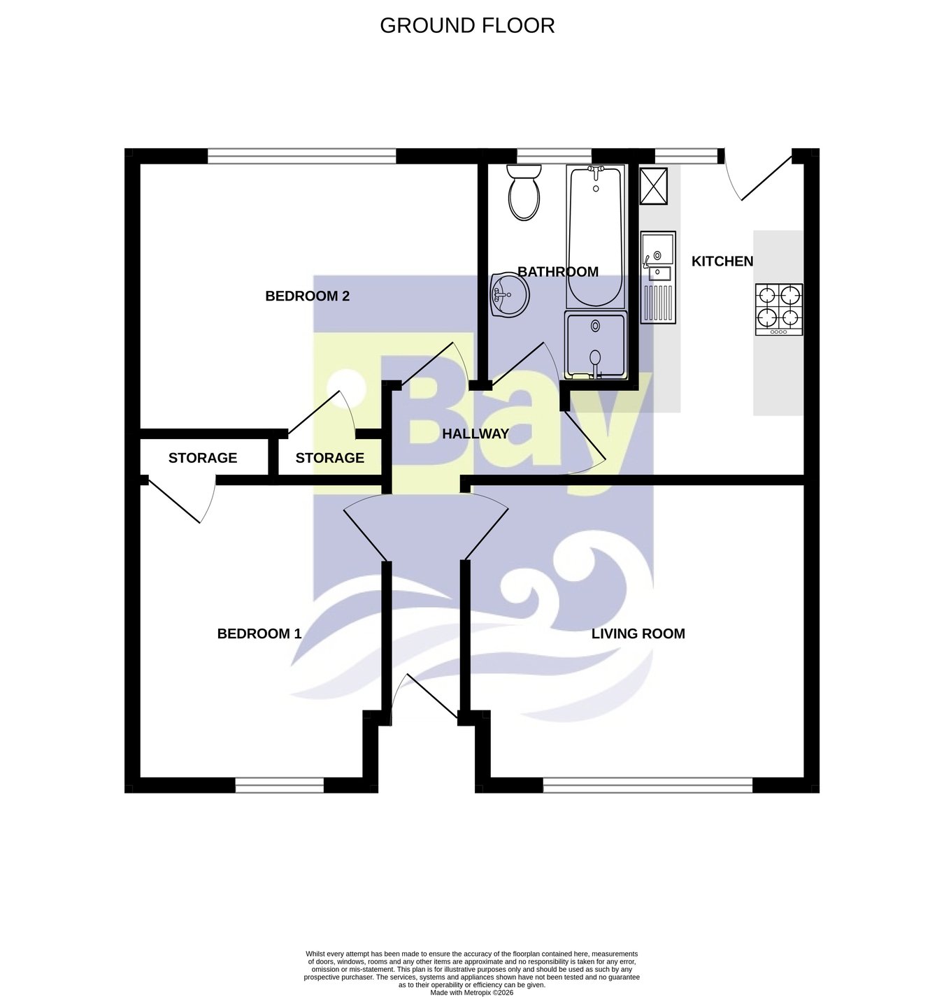 4, Grove House, Clyne Close, Swansea floorplan
