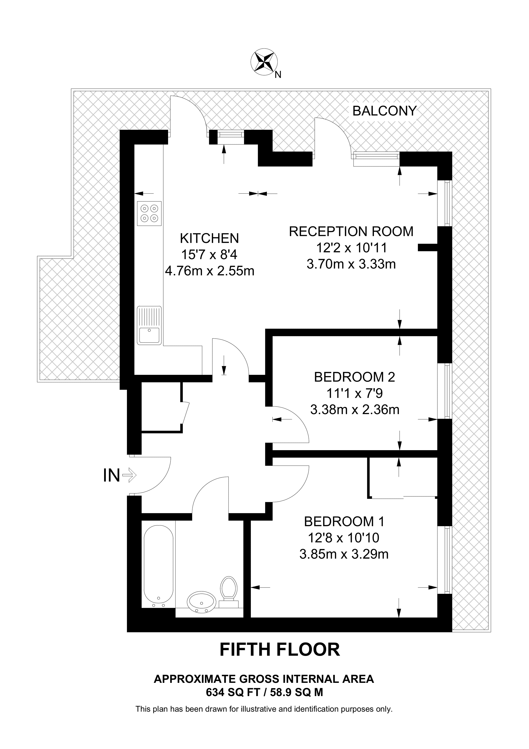 Brixton Road, Oval floorplan