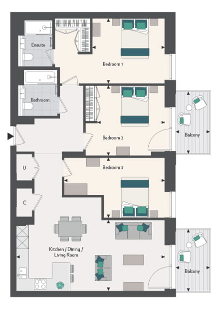 Vicarage Rd, Kingston upon Thames floorplan