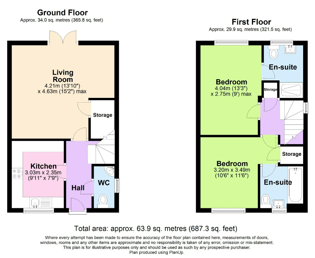 9, Whiteadder Way, Leicester floorplan