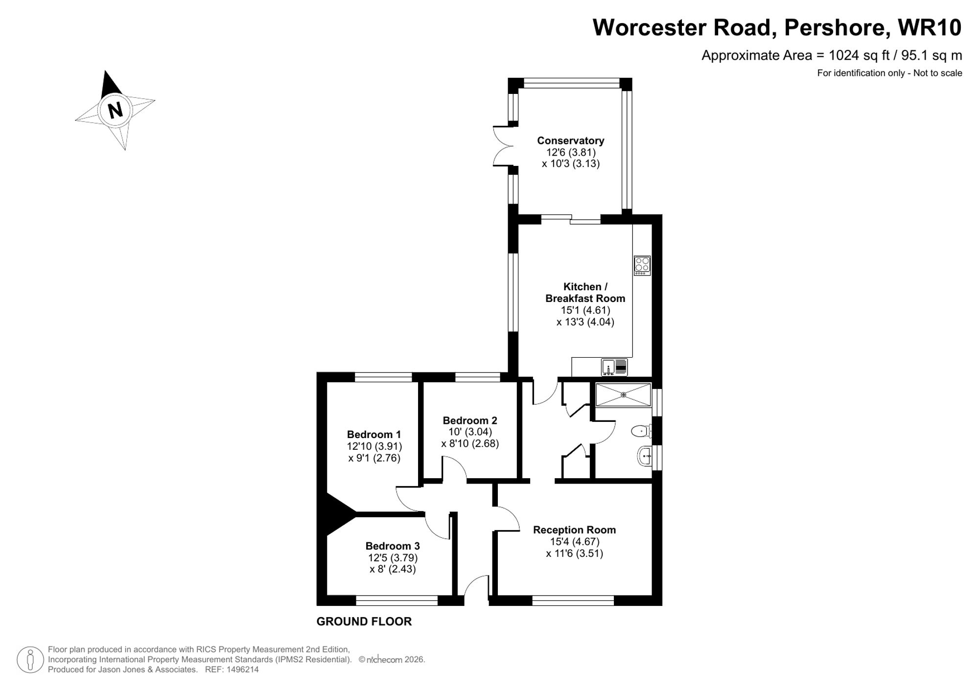 23 Worcester Road, Pershore floorplan