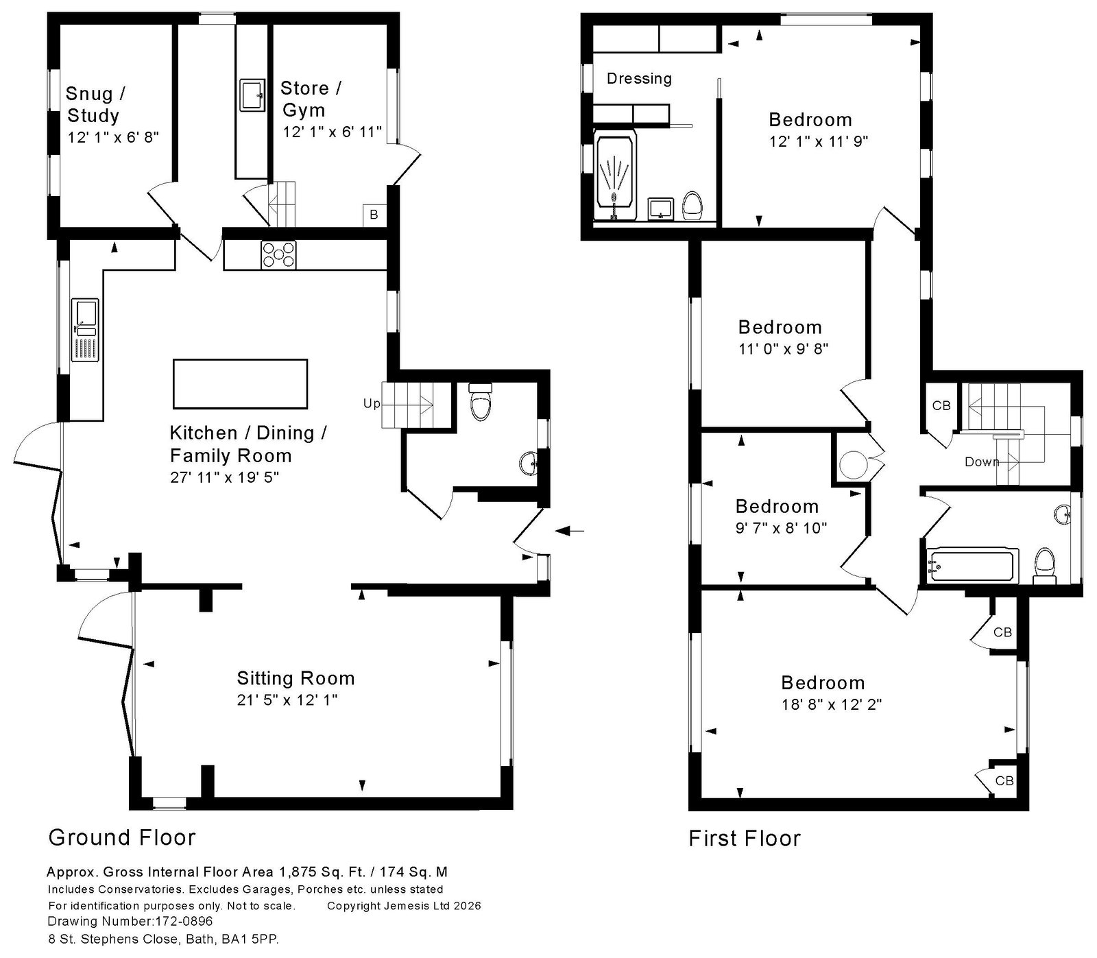 8, St. Stephens Close, Bath floorplan
