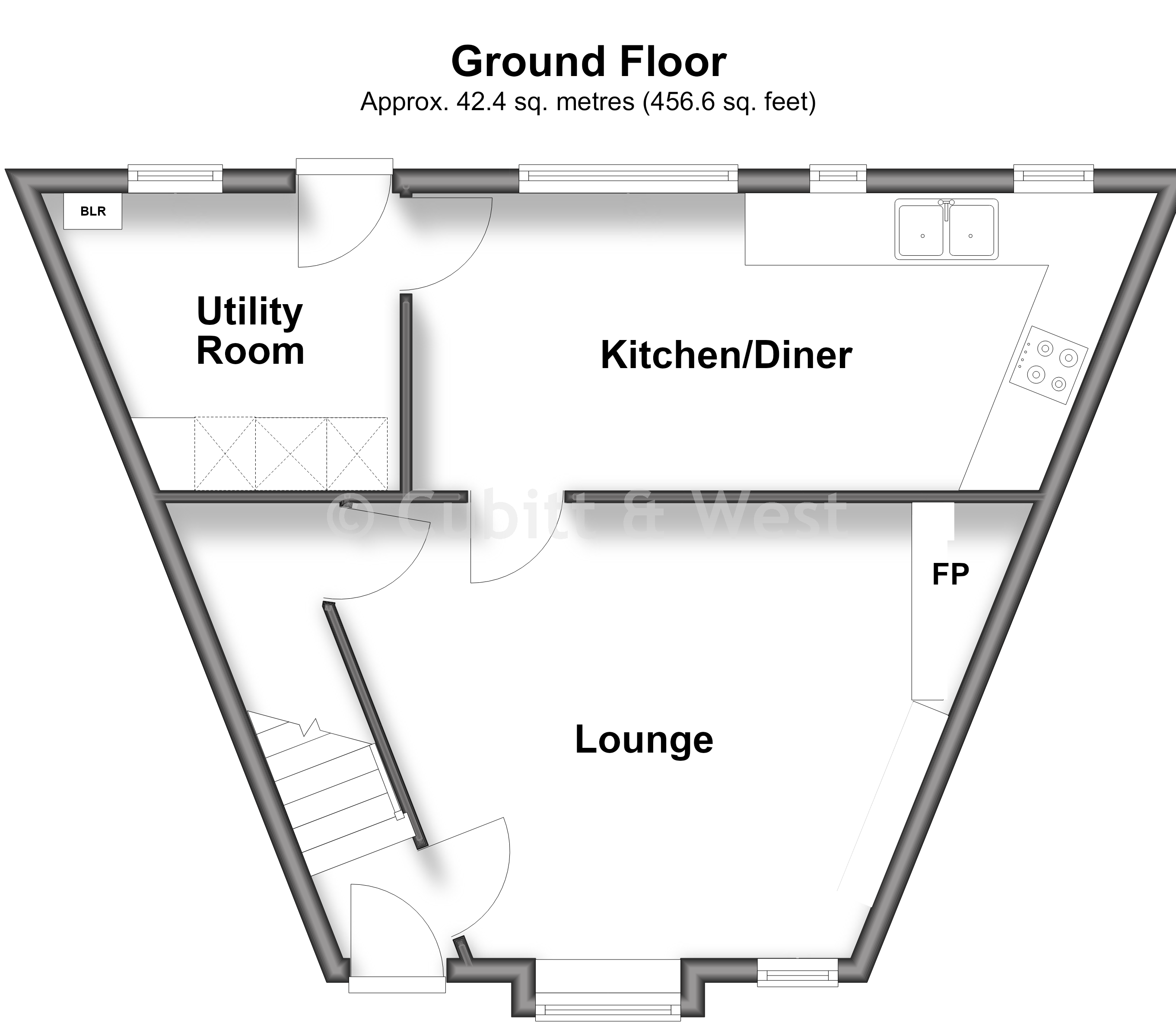 Proffits Cottages, The Hoppety, Tadworth floorplan
