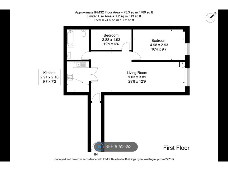 1 Bedrooms Flat to rent in Parade Mansions, London NW4