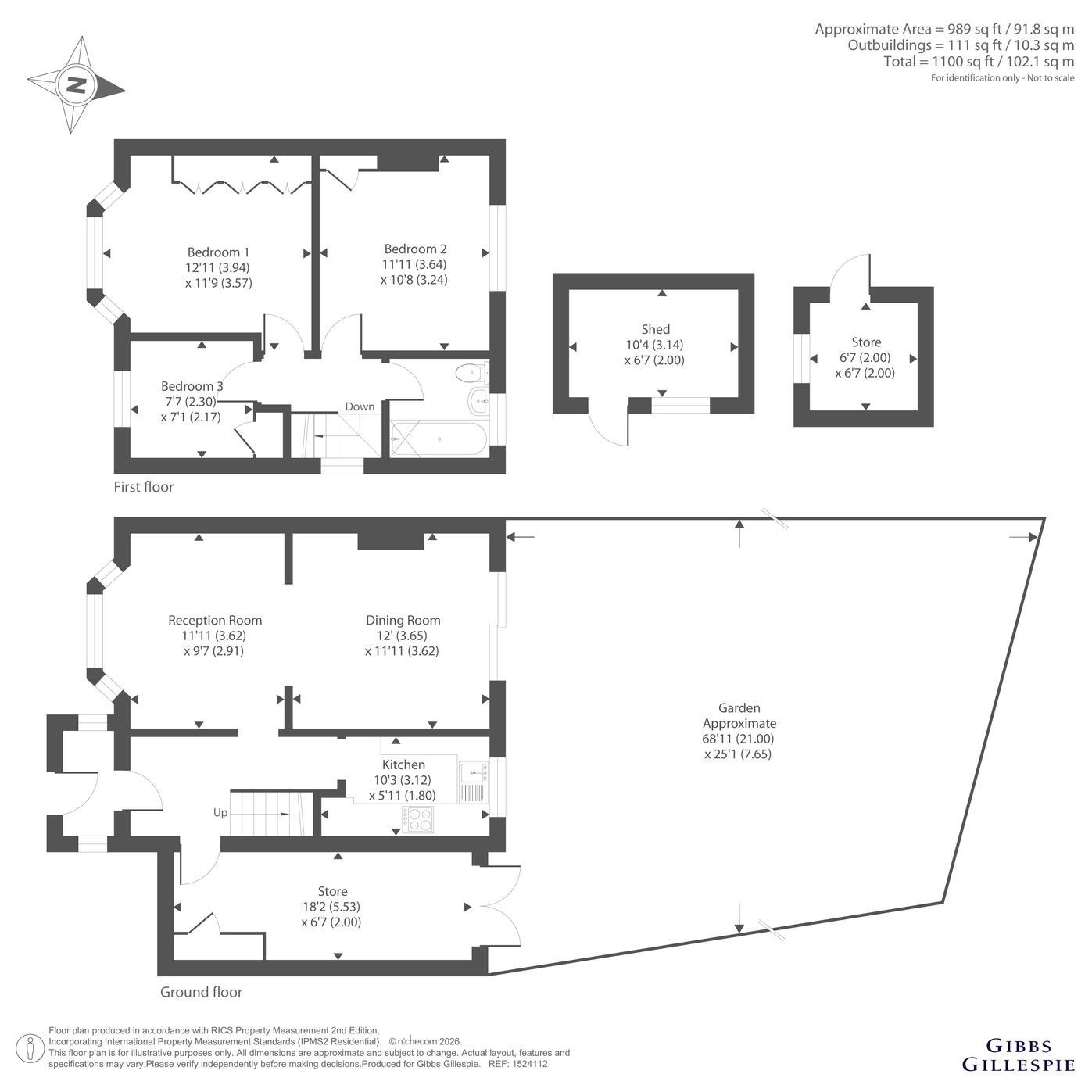 51, Honeycroft Hill, Middlesex floorplan