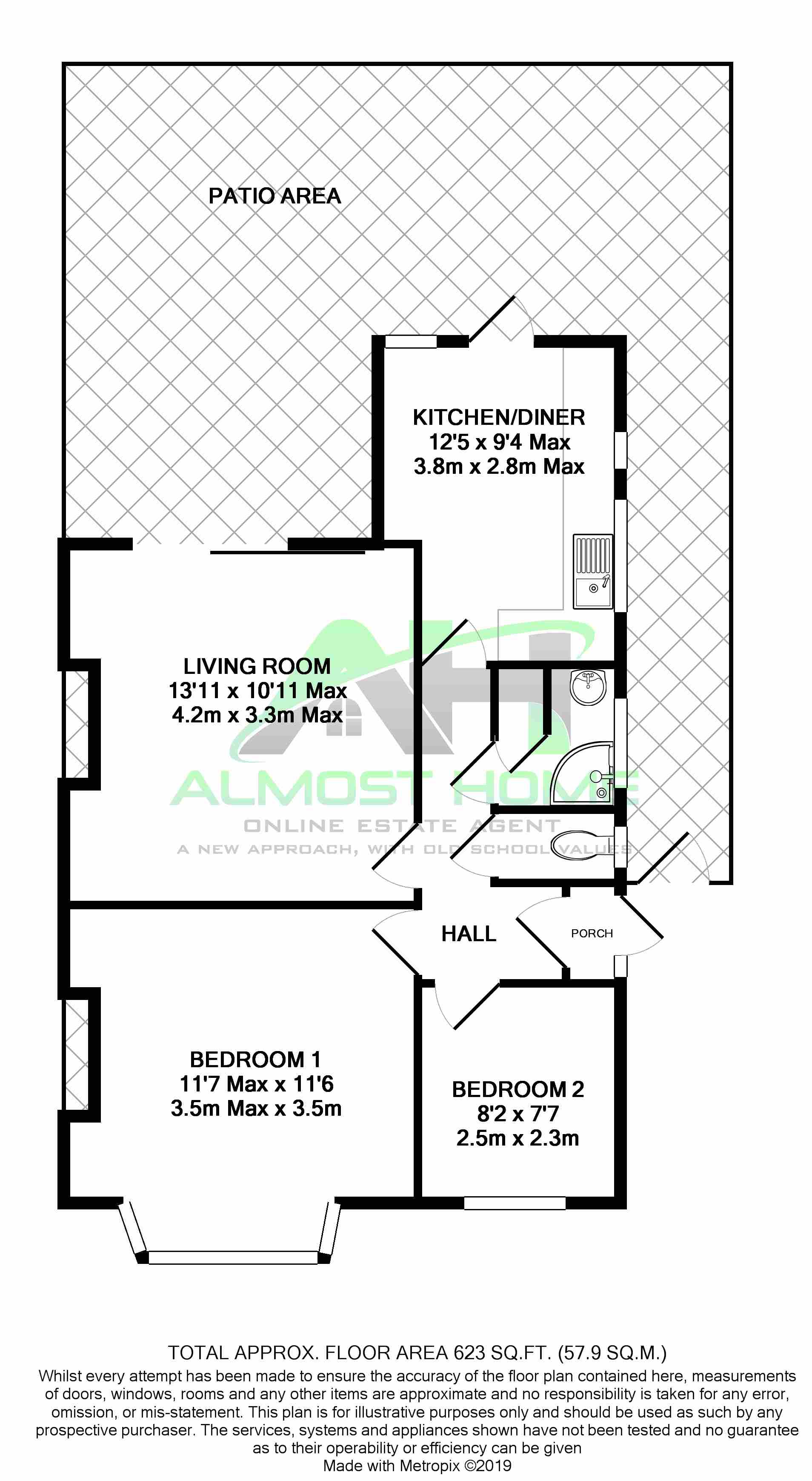 2 Bedrooms Bungalow for sale in Edmund Road, Hastings TN35