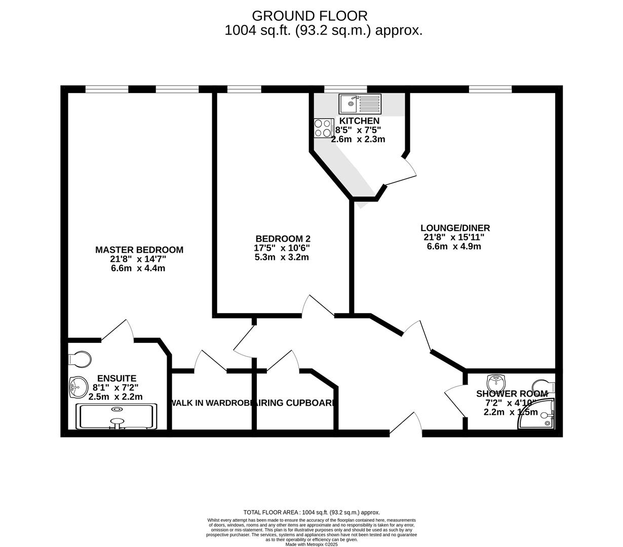 Flat 39 Harbour Lights Court, North Quay, Weymouth floorplan
