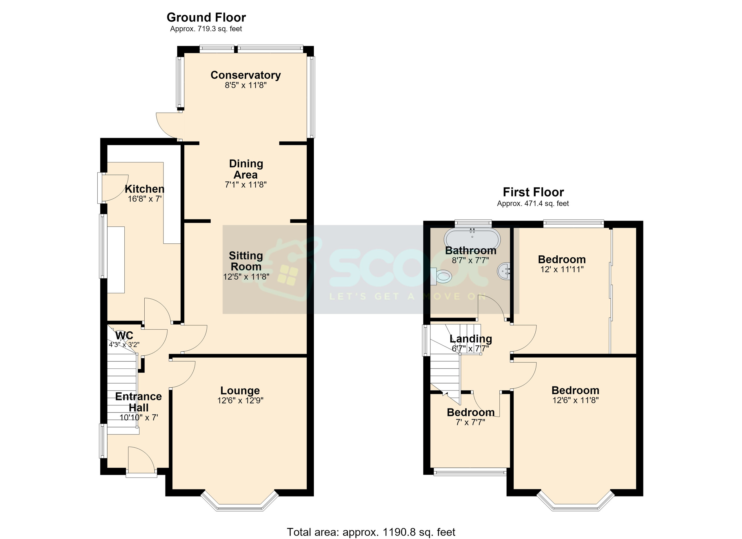 18 Butt Lane, Goole floorplan