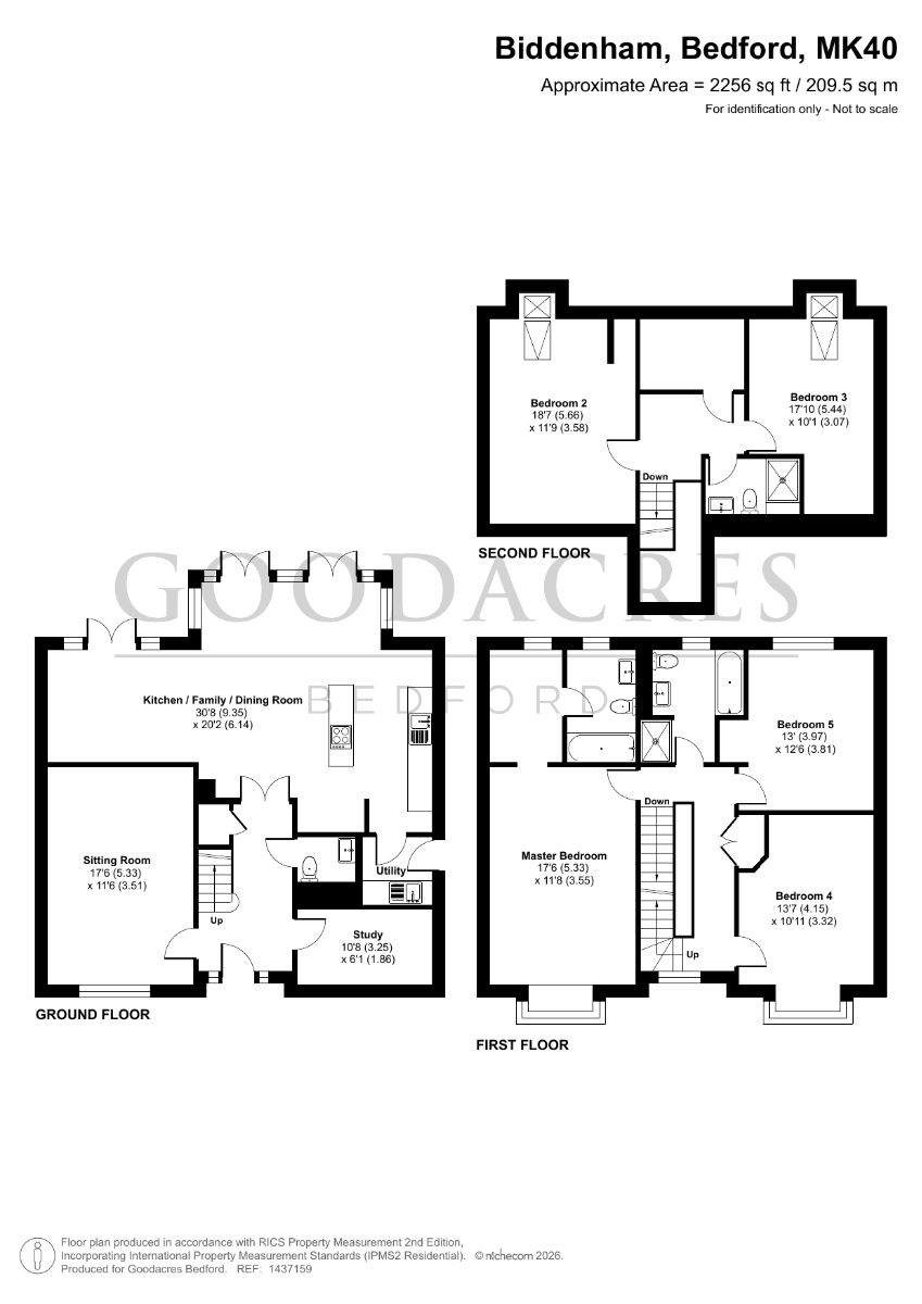 Plot 200, The Thorn, Biddenham Park, Bedford floorplan