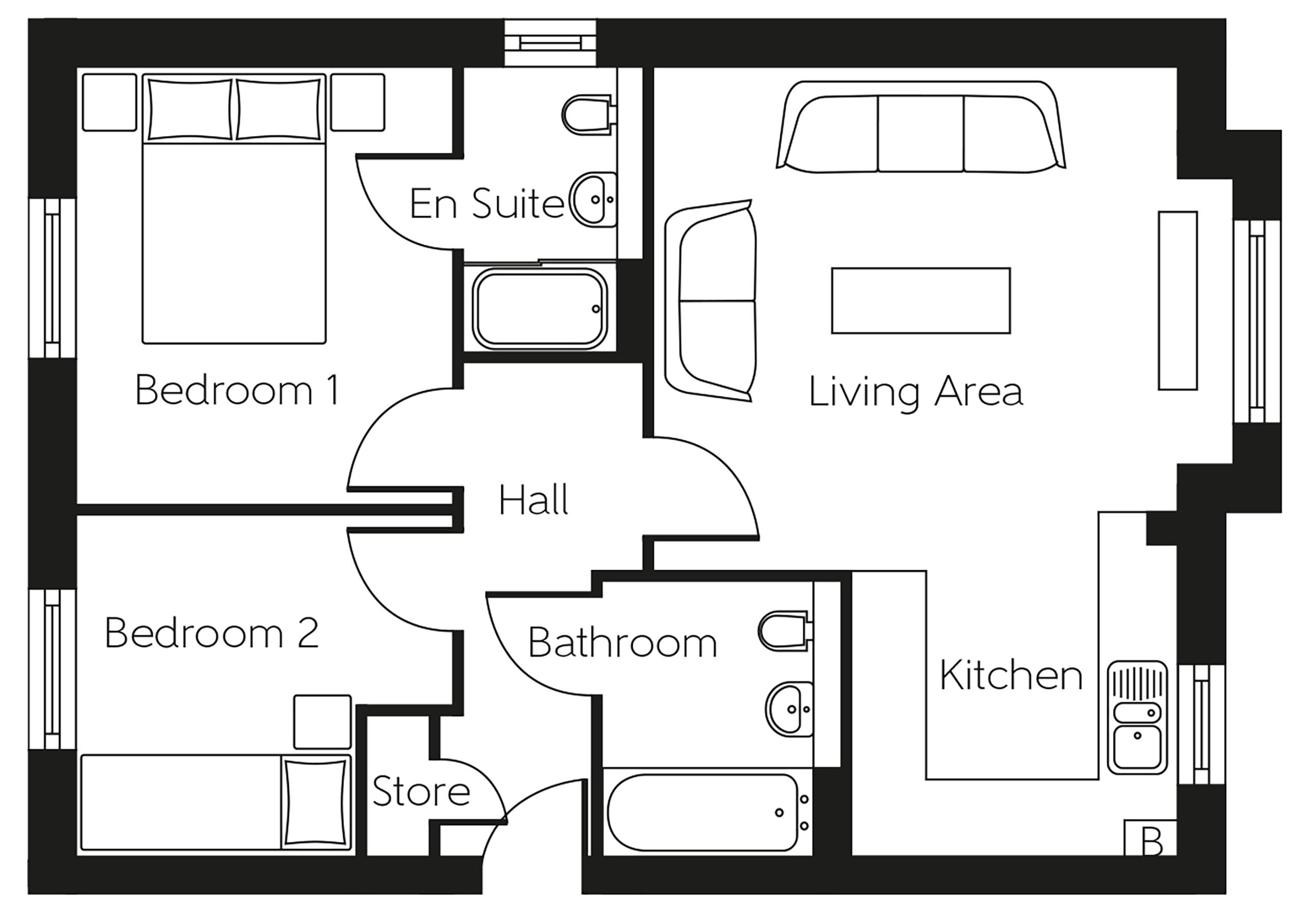 62, Bilsland Drive, Ruchill floorplan