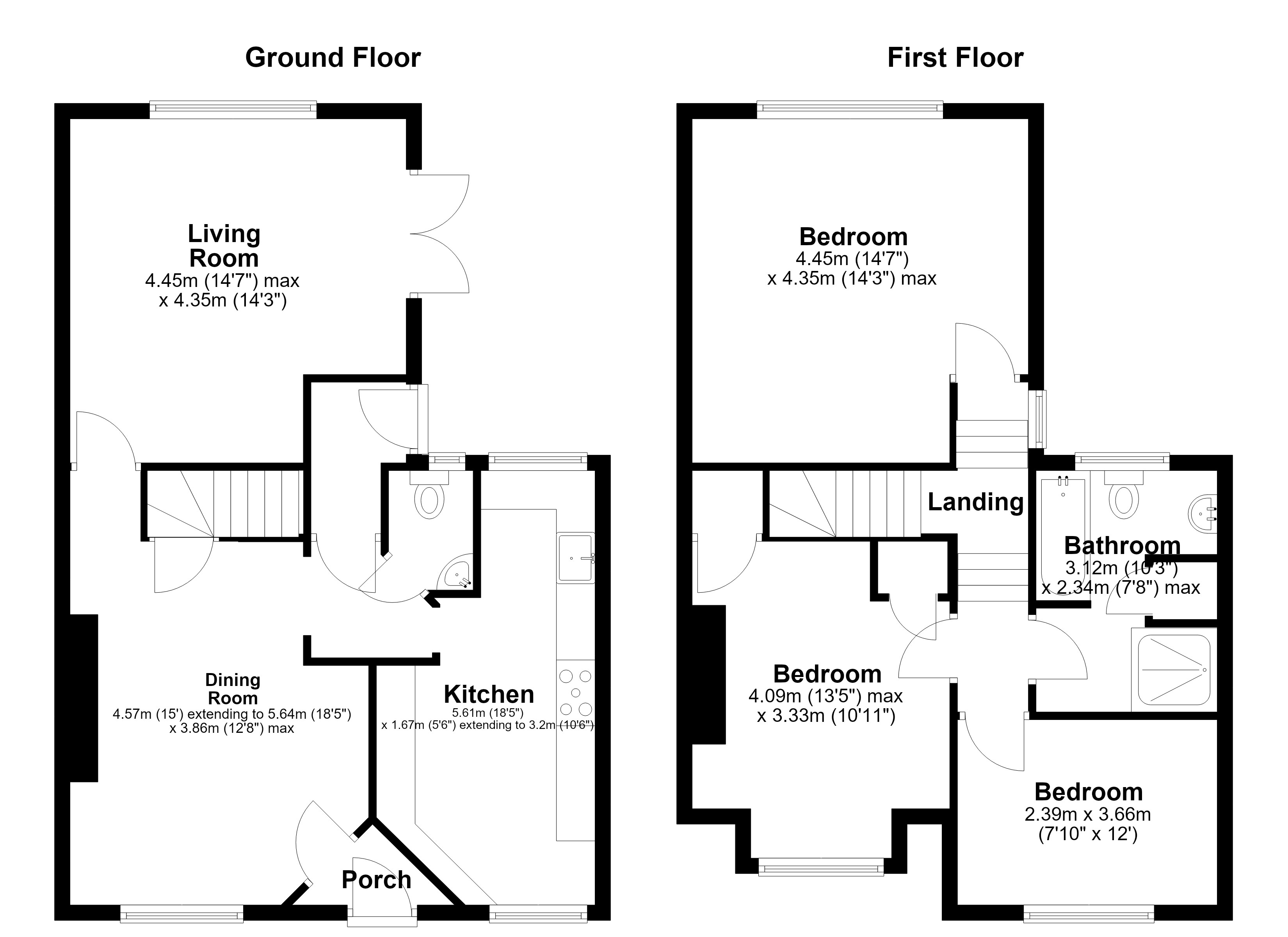 8 South Hill, Winscombe floorplan