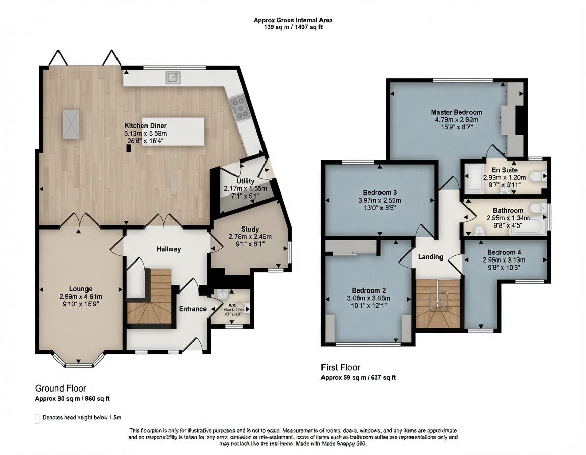 15, Park Crescent, Borehamwood floorplan