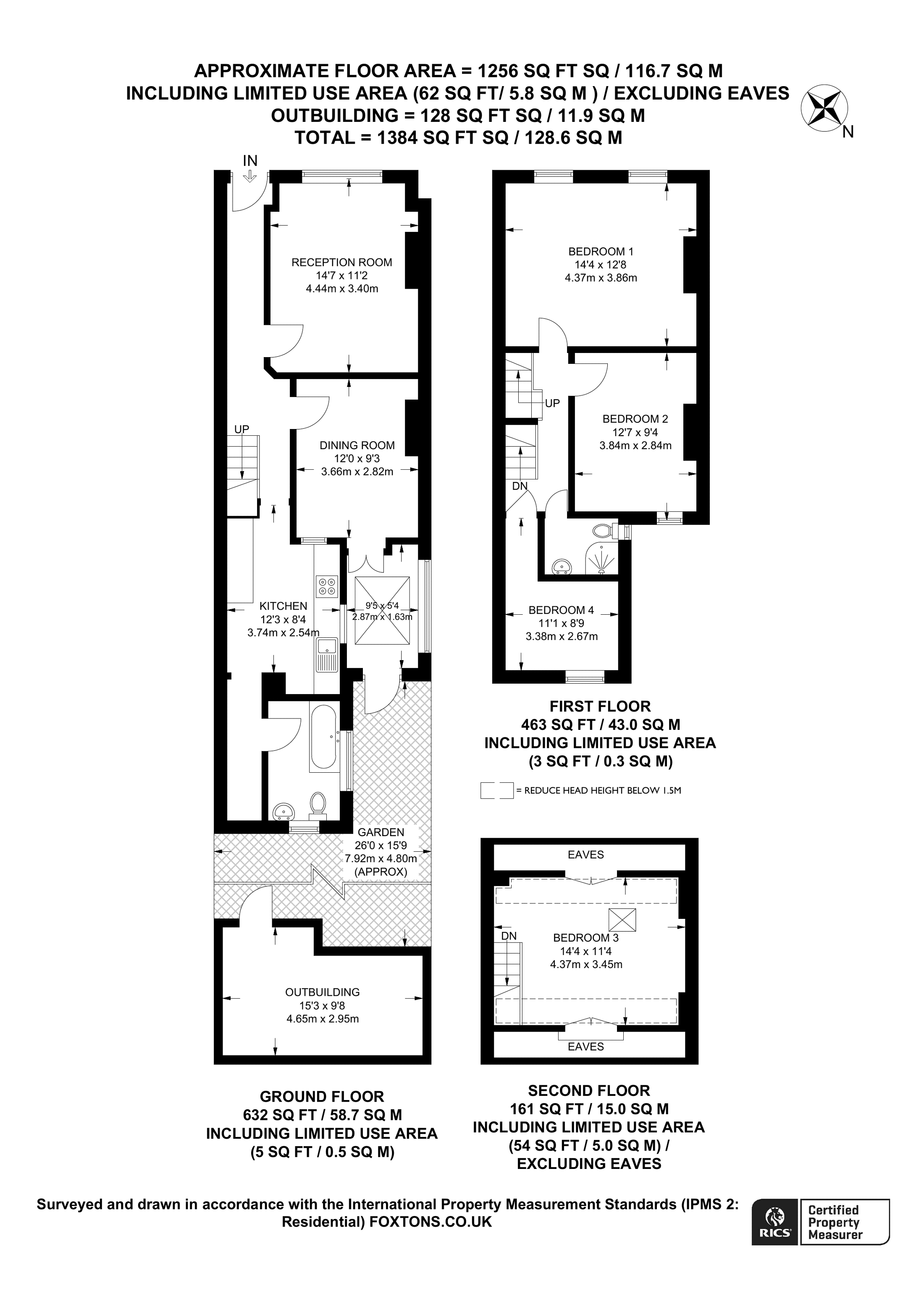84, Woodcroft Road floorplan