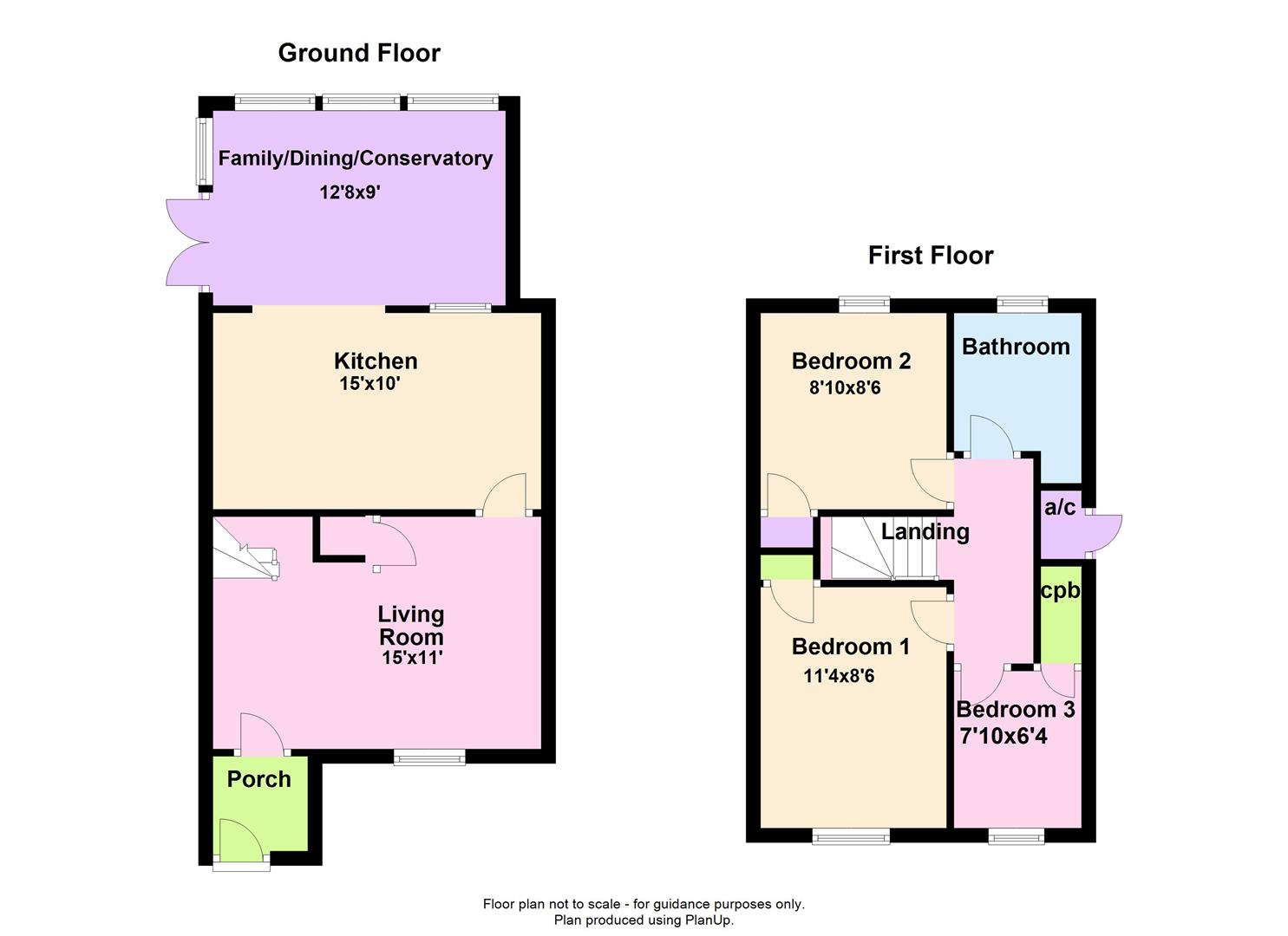 15, Beech Close, Corby floorplan