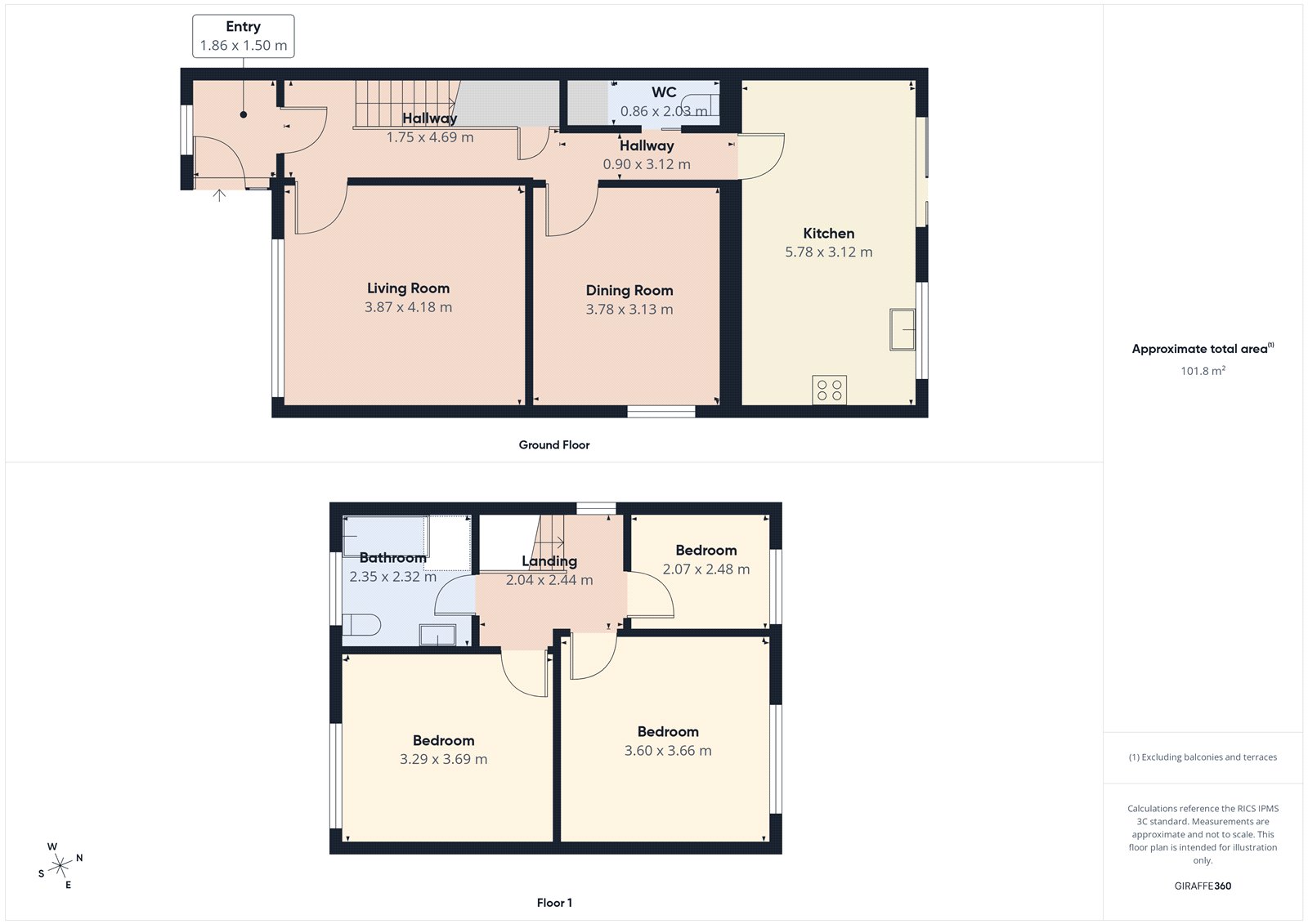 23, Derricke Road, Bristol floorplan