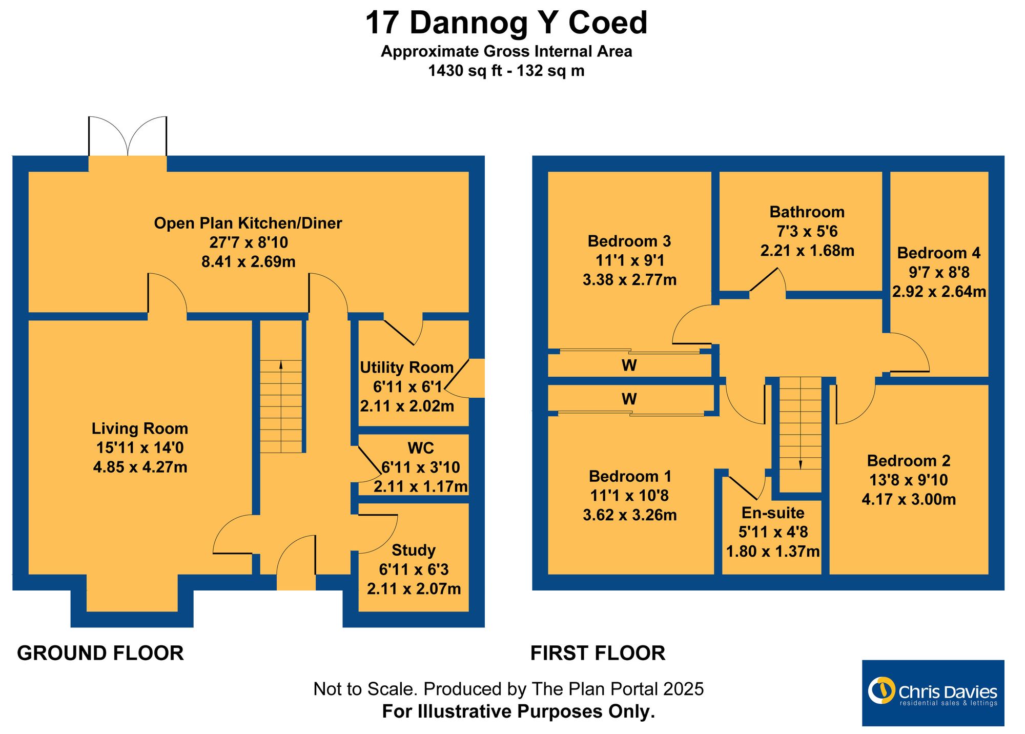 17 Dannog Y Coed, Barry floorplan