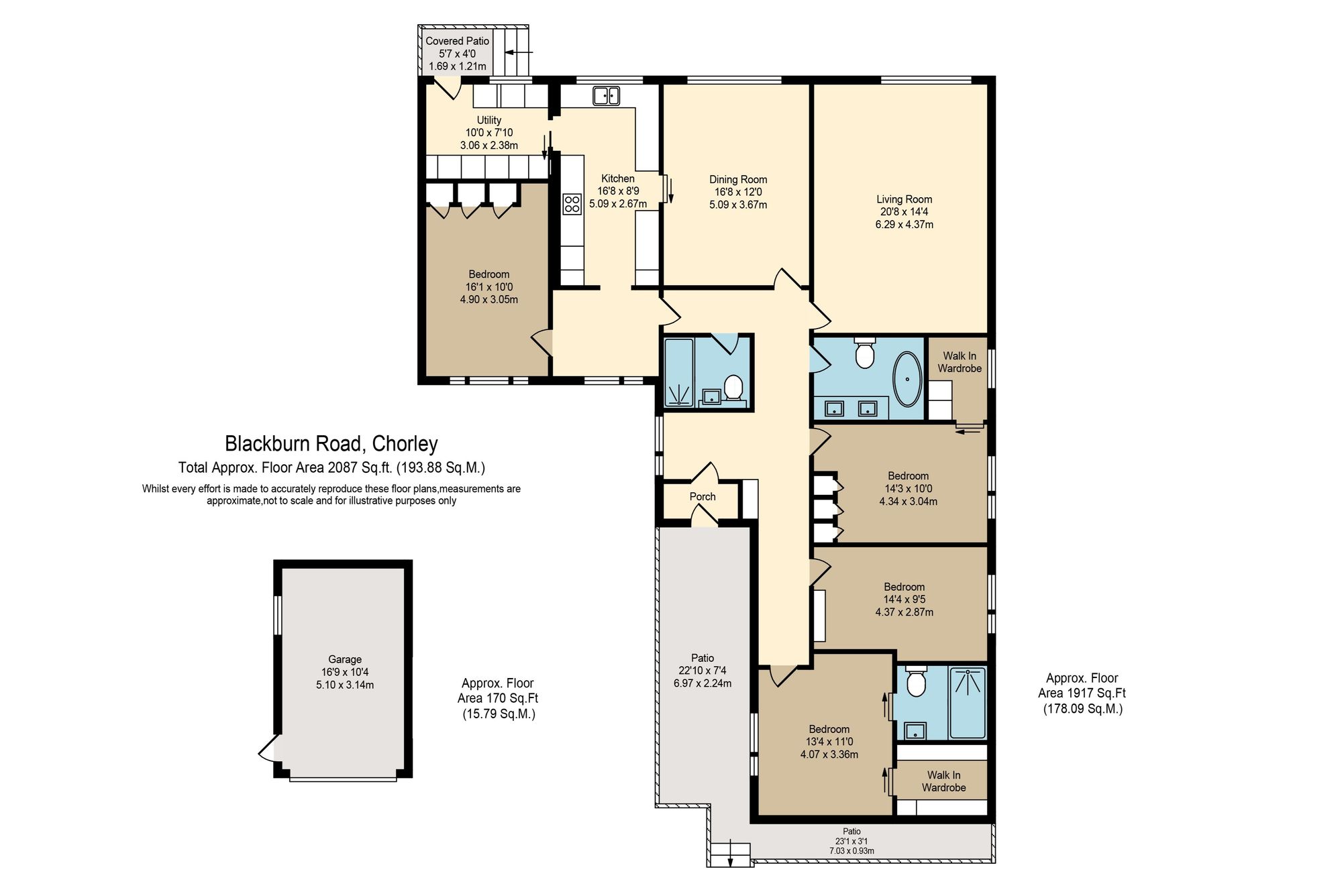 176 Blackburn Road, Chorley floorplan