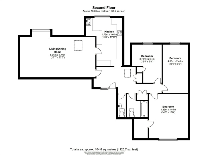 3 Bedrooms Flat to rent in Penlee, Cavendish Road, Weybridge, Surrey KT13