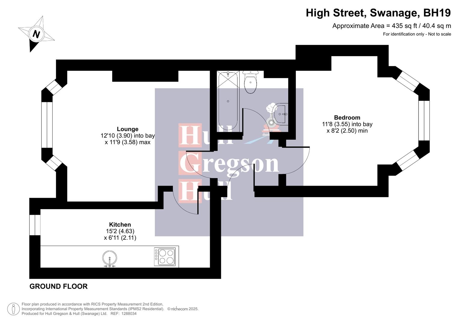 Flat 3, 130 High Street, Swanage floorplan