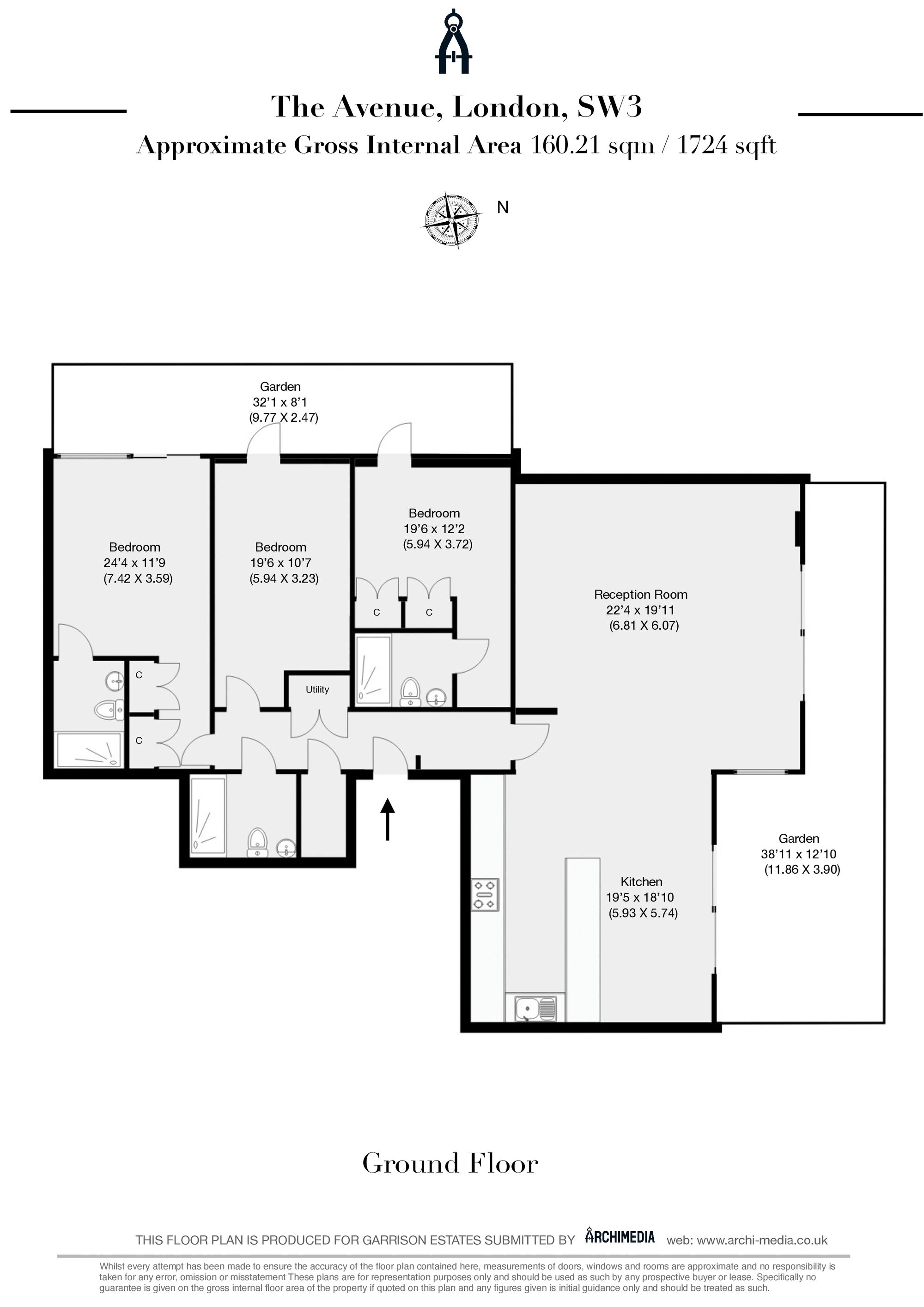50, 5 The Avenue, London floorplan